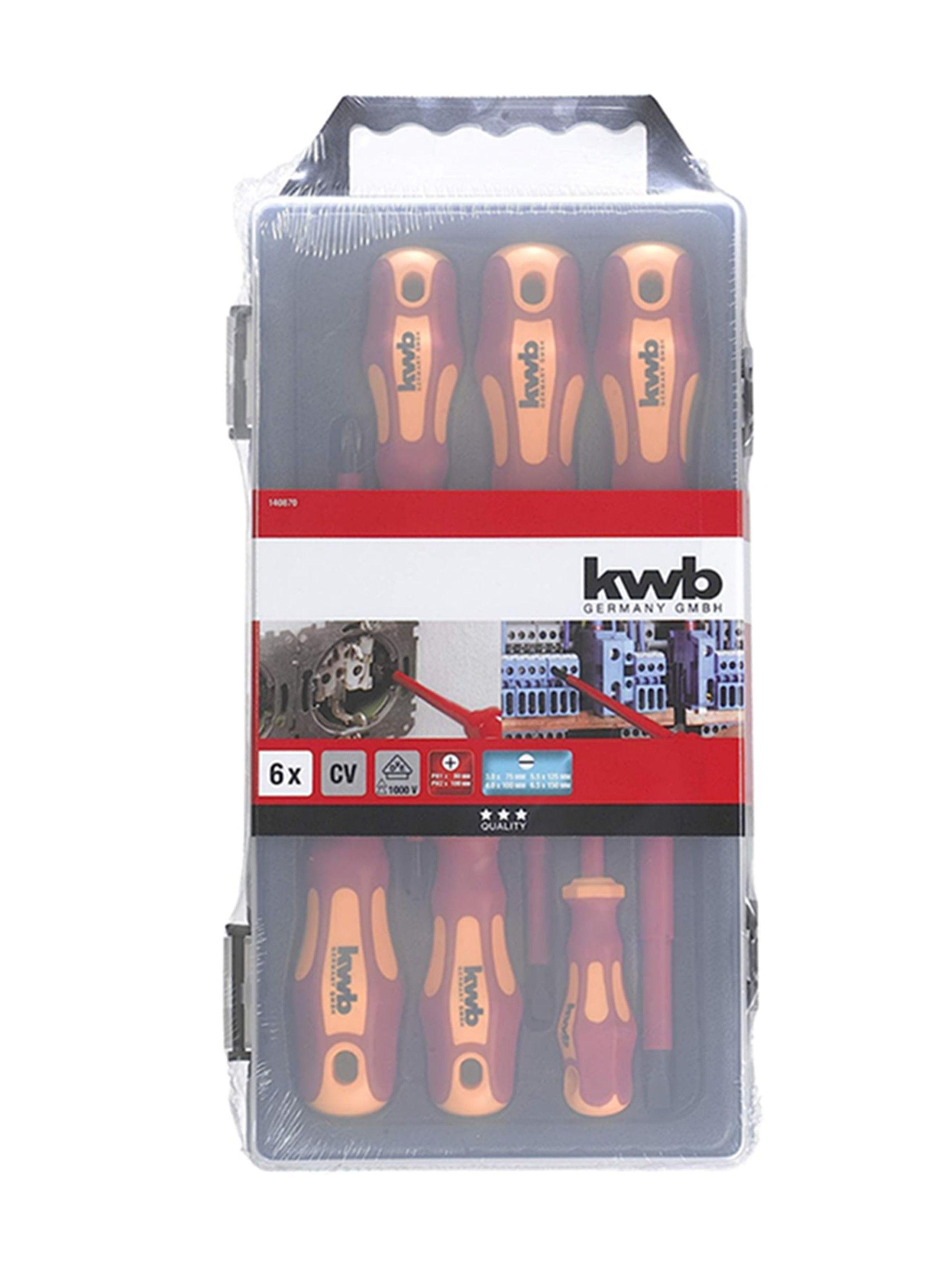 Kit Juego Destornilladores Electricos Aislados 6 Piezas Kwb-1