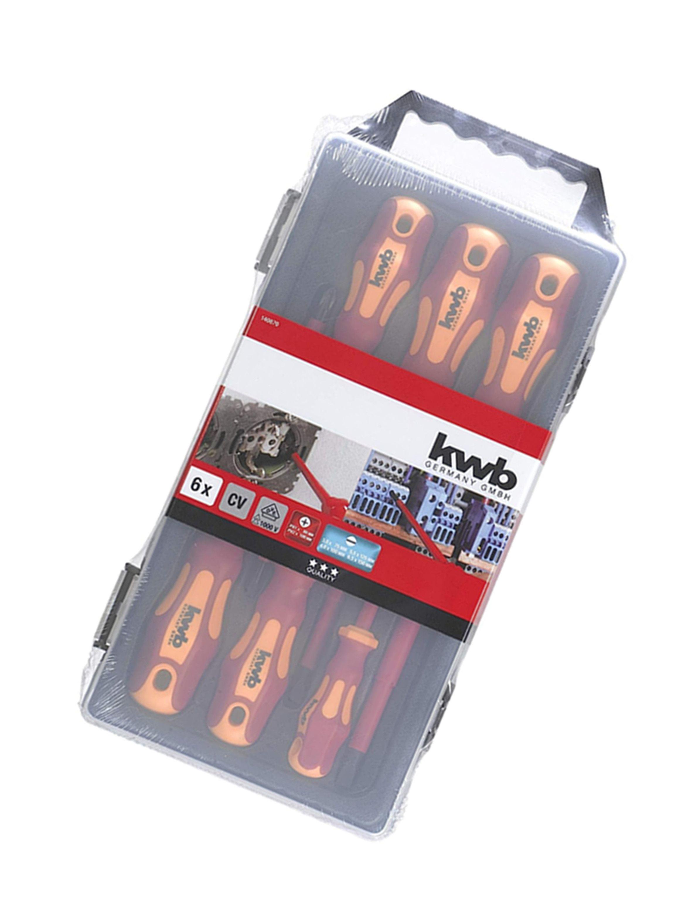 Kit Juego Destornilladores Electricos Aislados 6 Piezas Kwb-2