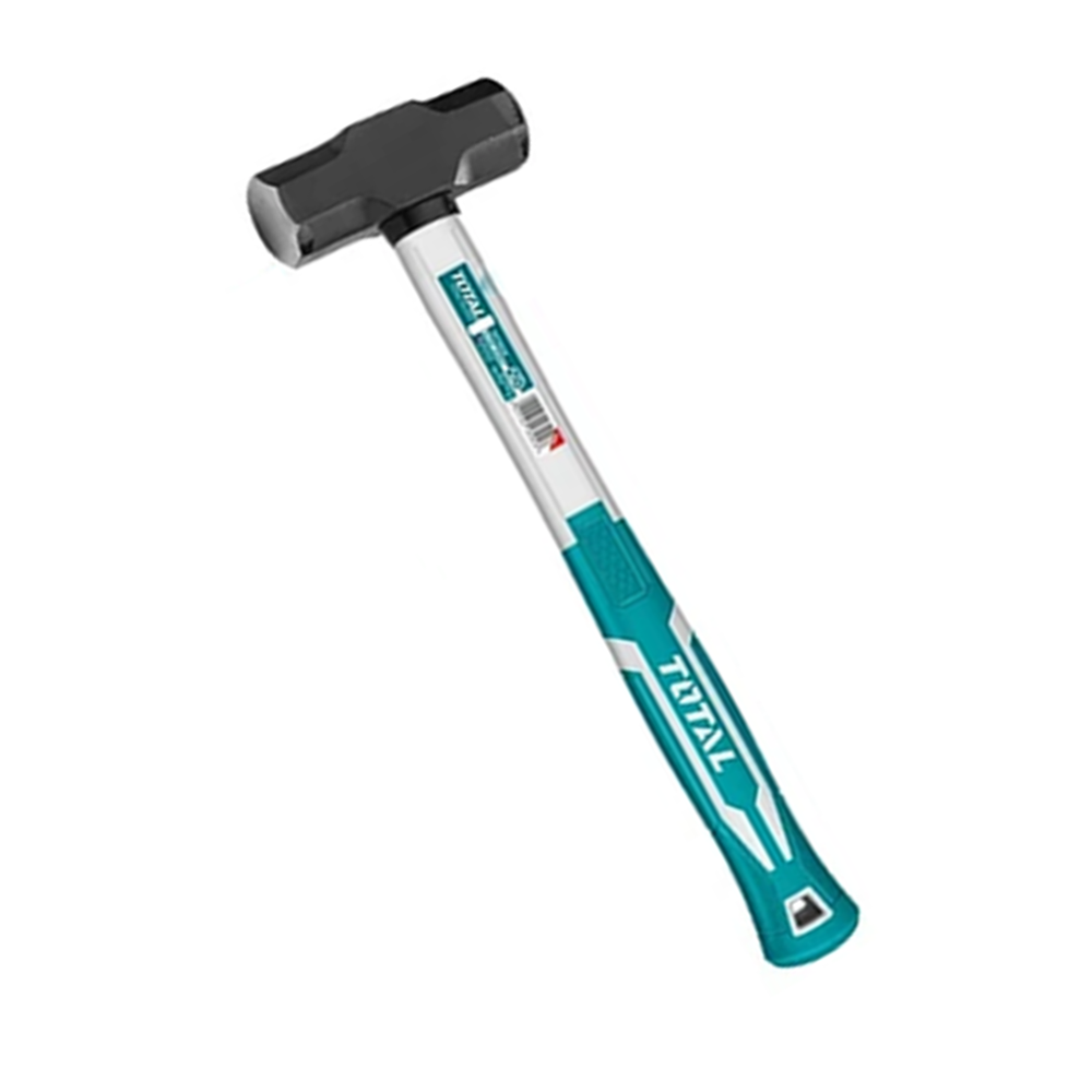 Combo Martillo Mazo 2lbs Mango Fibra Vidrio Total-0