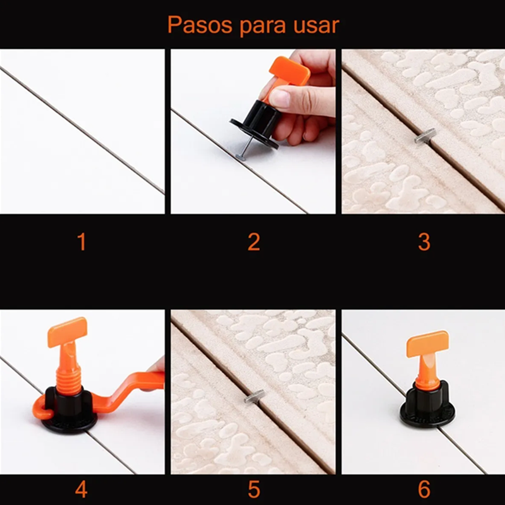 Nivelador Cerámicas Baldosas Porcelana 50 Unidades-2