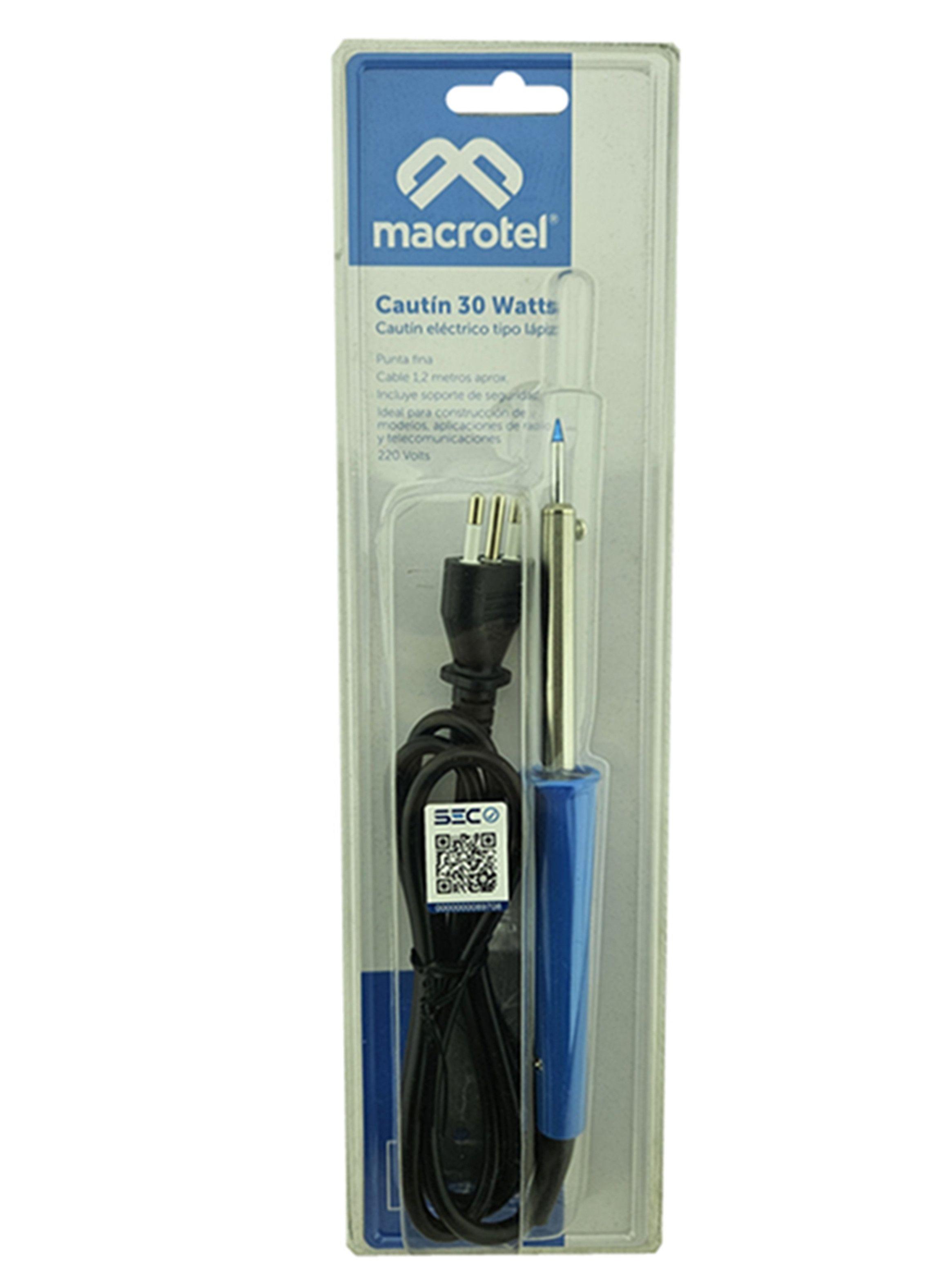 Cautin Eléctrico Tipo Lapiz Para Soldar 30 Watts Macrotel-0