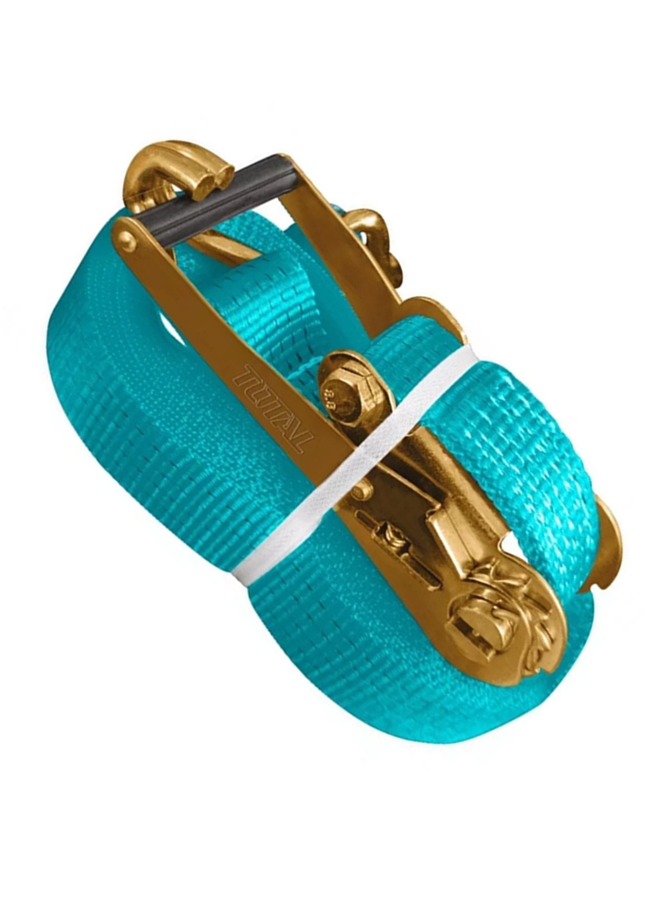Eslinga Cinta Amarre Con Ratchet 2t X 10m Total Thtrs2101-1