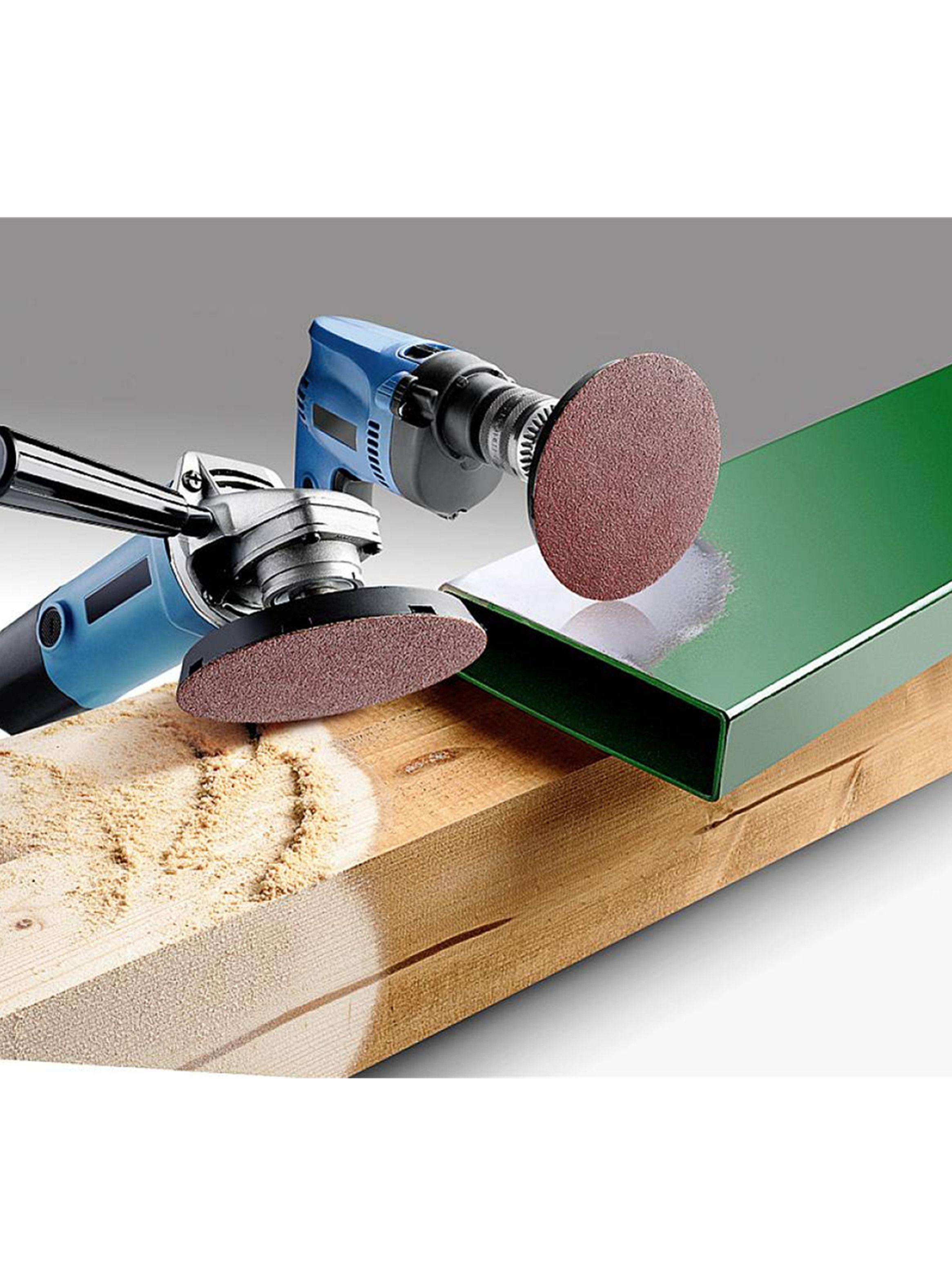 5 Disco Lija Para Pulir 125mm Velcro Grano 80 Kwb 488320-2