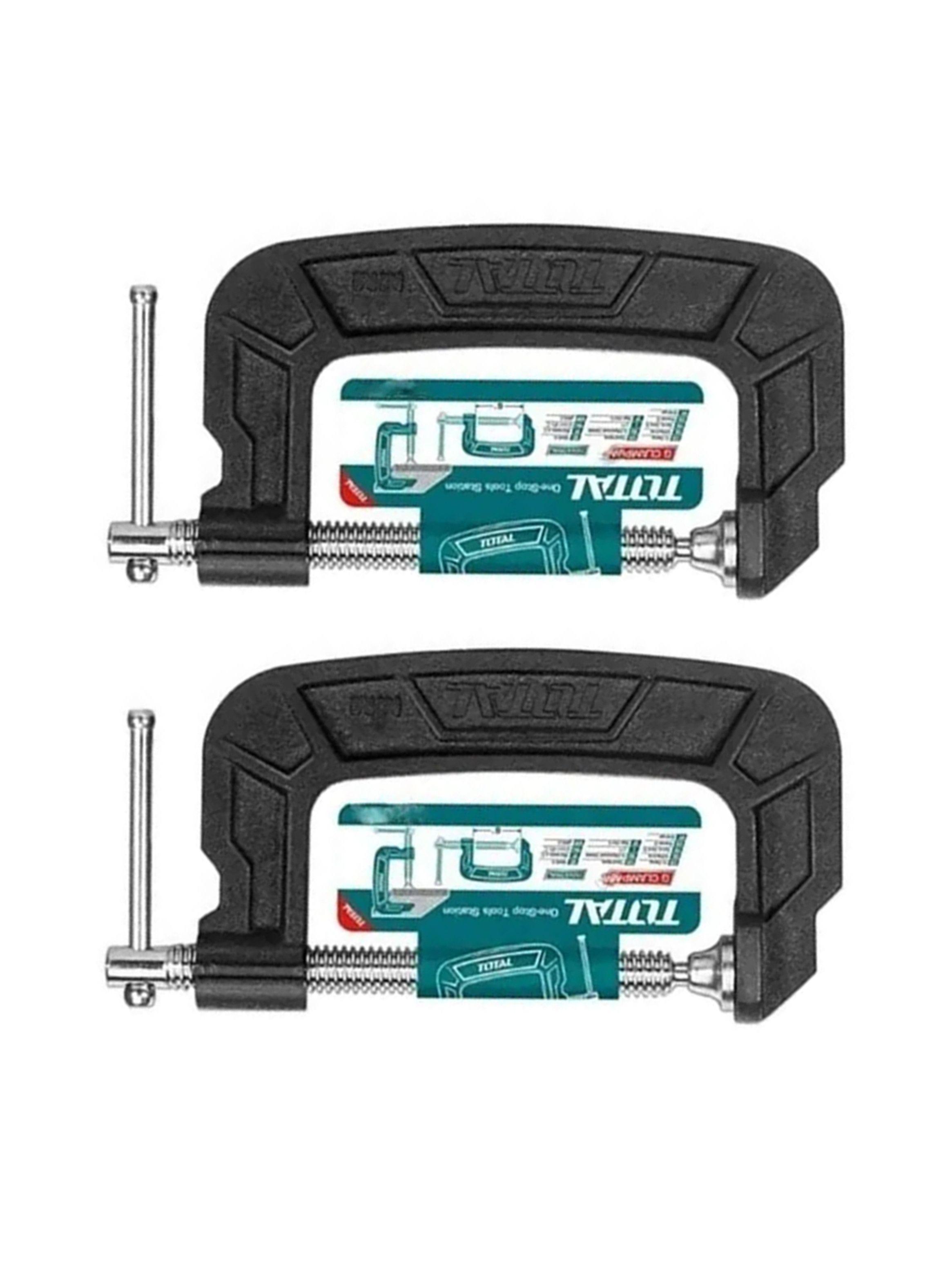 Pack 2 Prensa Tipo C 3 (75mm) Pulgadas Total-2