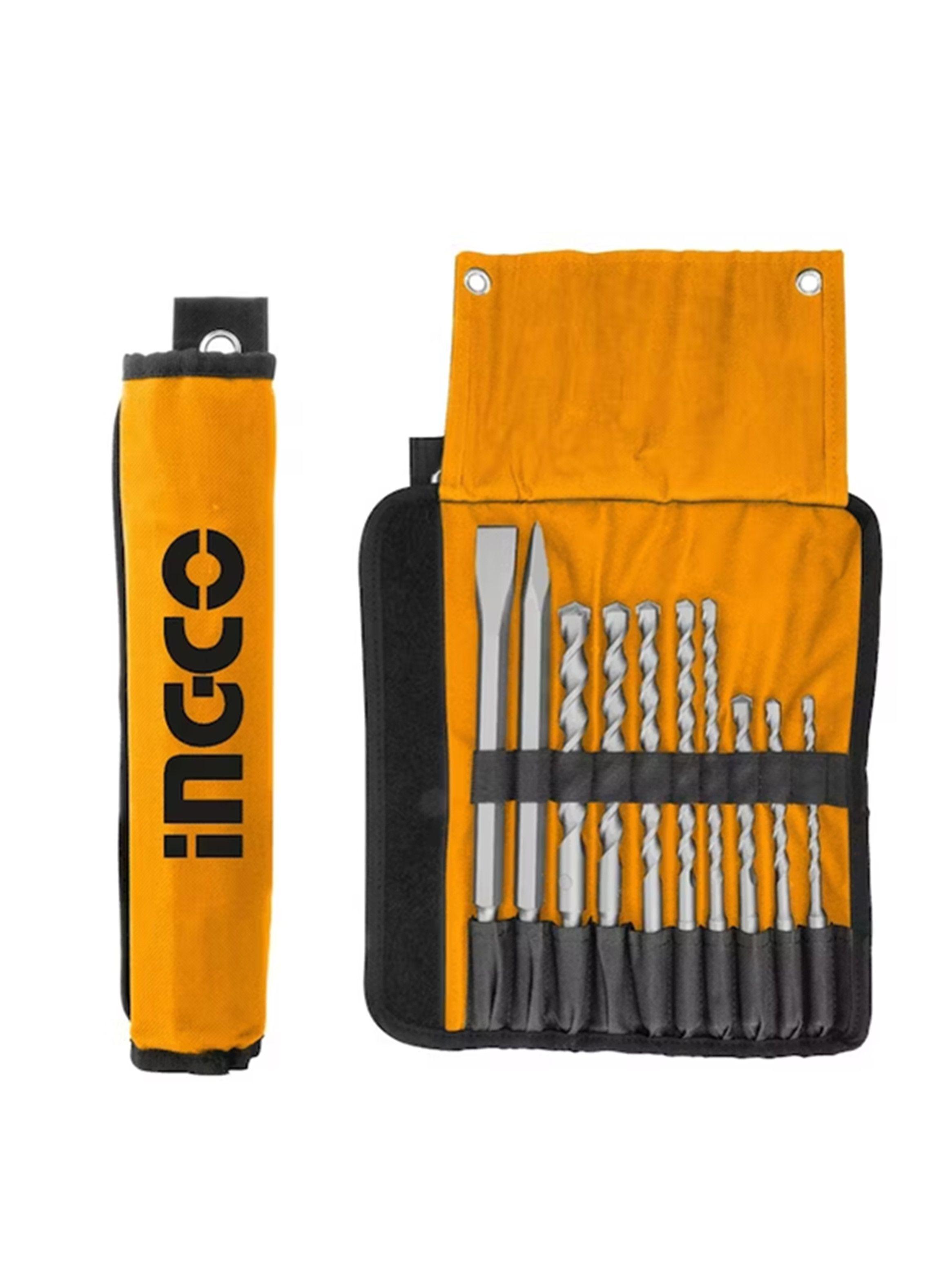 Cincel Y Mechas Sds Plus Rotomartillo 10 Pcs Ingco-2