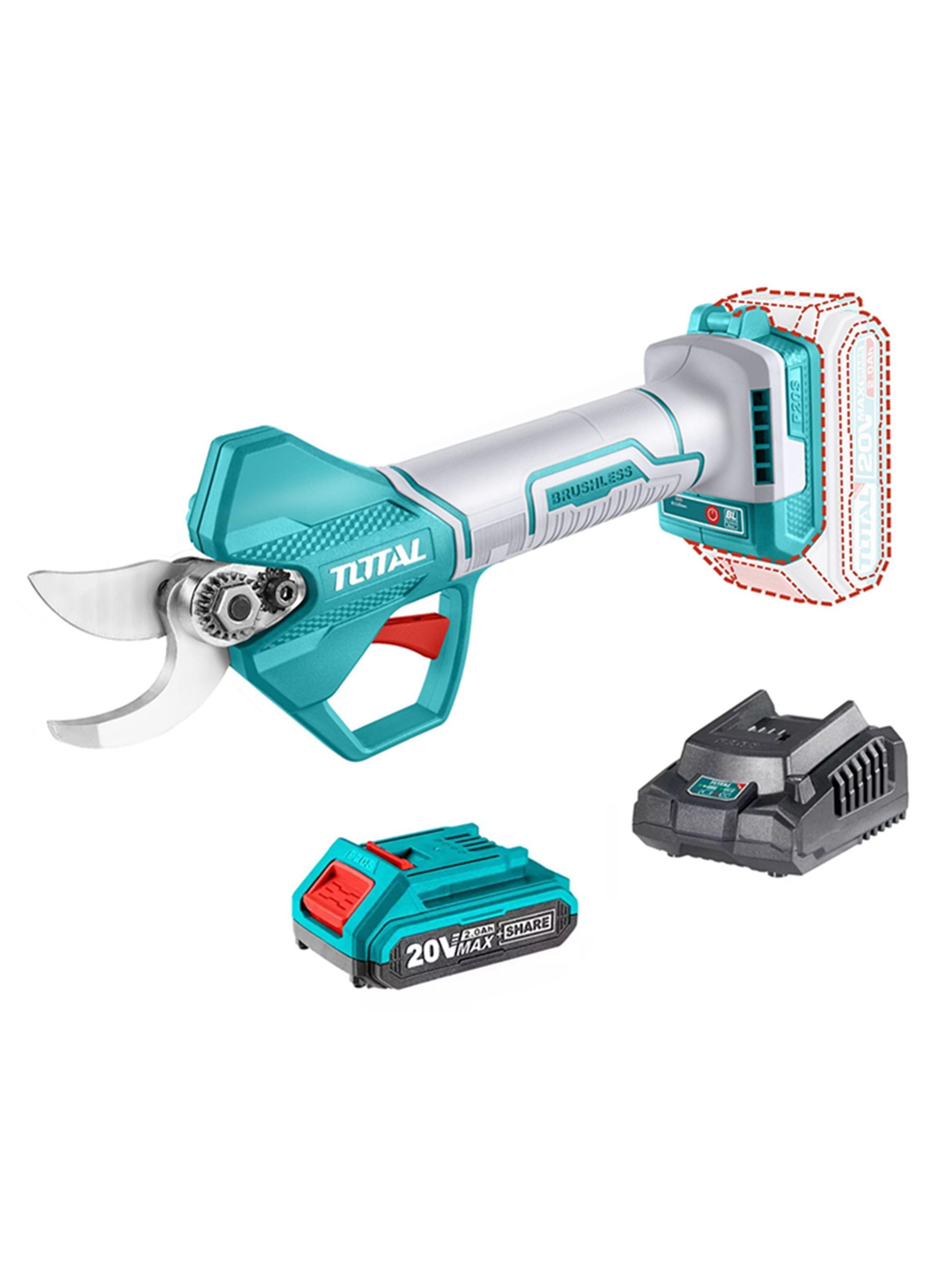 Tijera De Podar Jardin Inalámbrica 20v Bat+ Cargador Total   -0