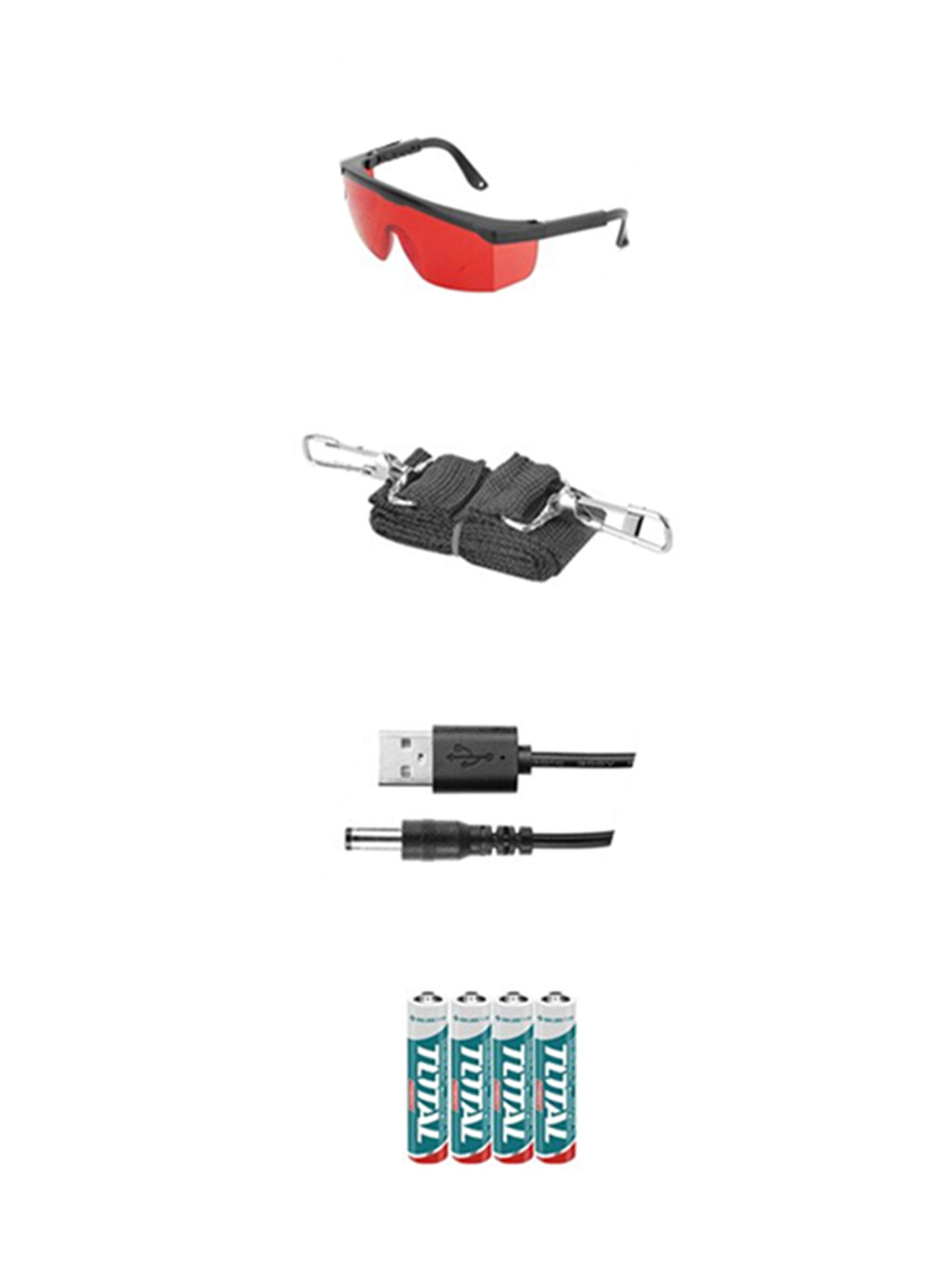 Nivel Laser Autonivelación Línea Roja 360 Grados Total-2