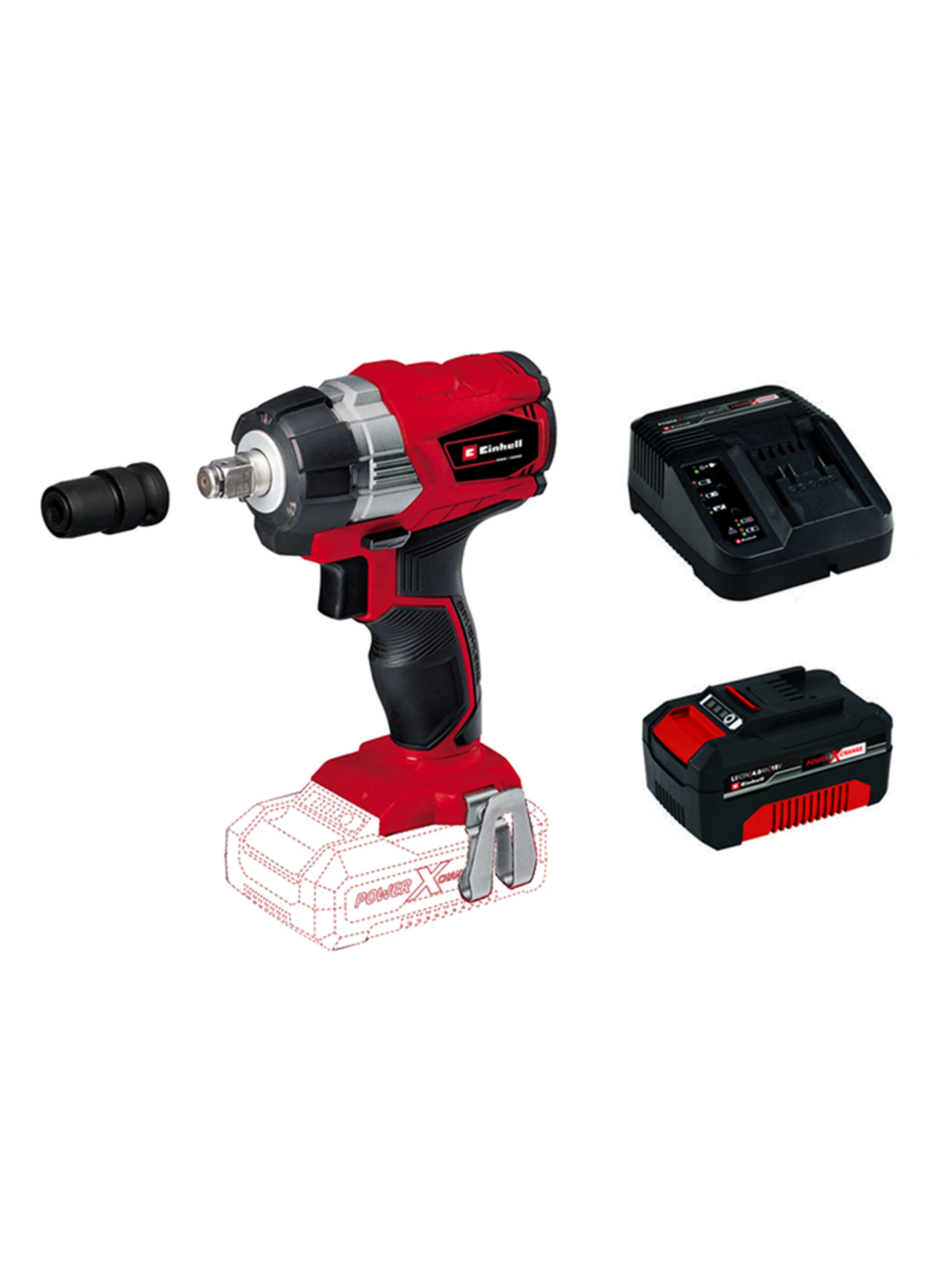 Pistola Llave Impacto 1/2 18v Bat+ Carg Einhell-1