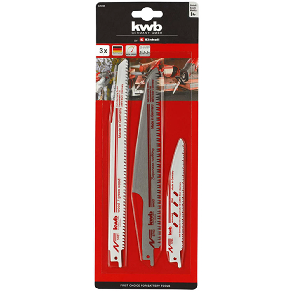 Set Repuesto Hoja Para Sierra Sable 3 Pcs Kwb 576105-1
