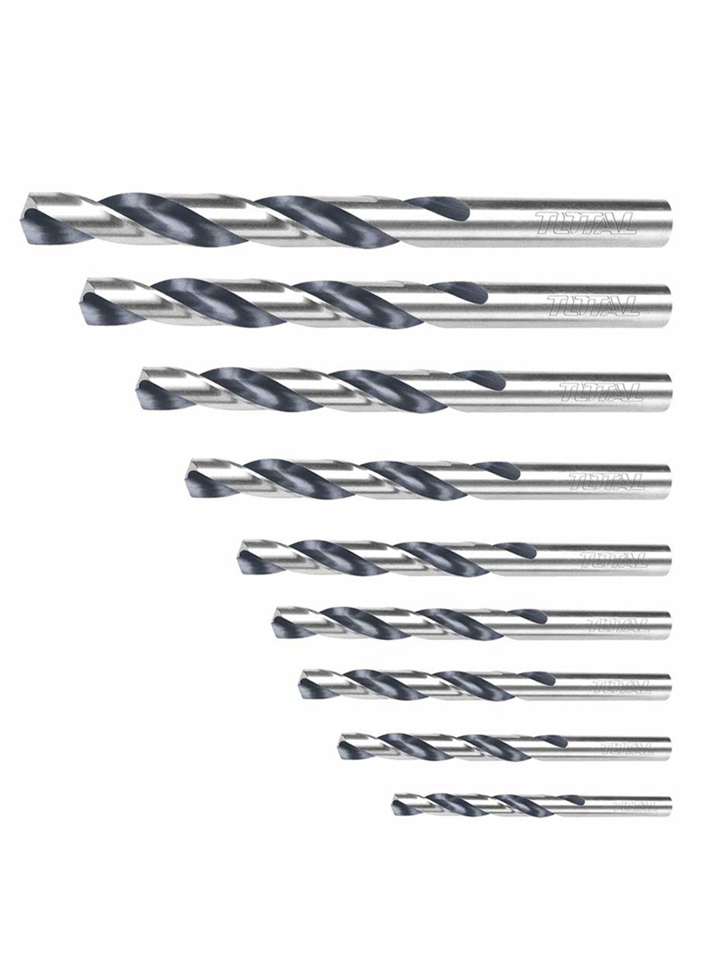 Set Juego Brocas Para Metal 9 Piezas Total Tacsd0095-1