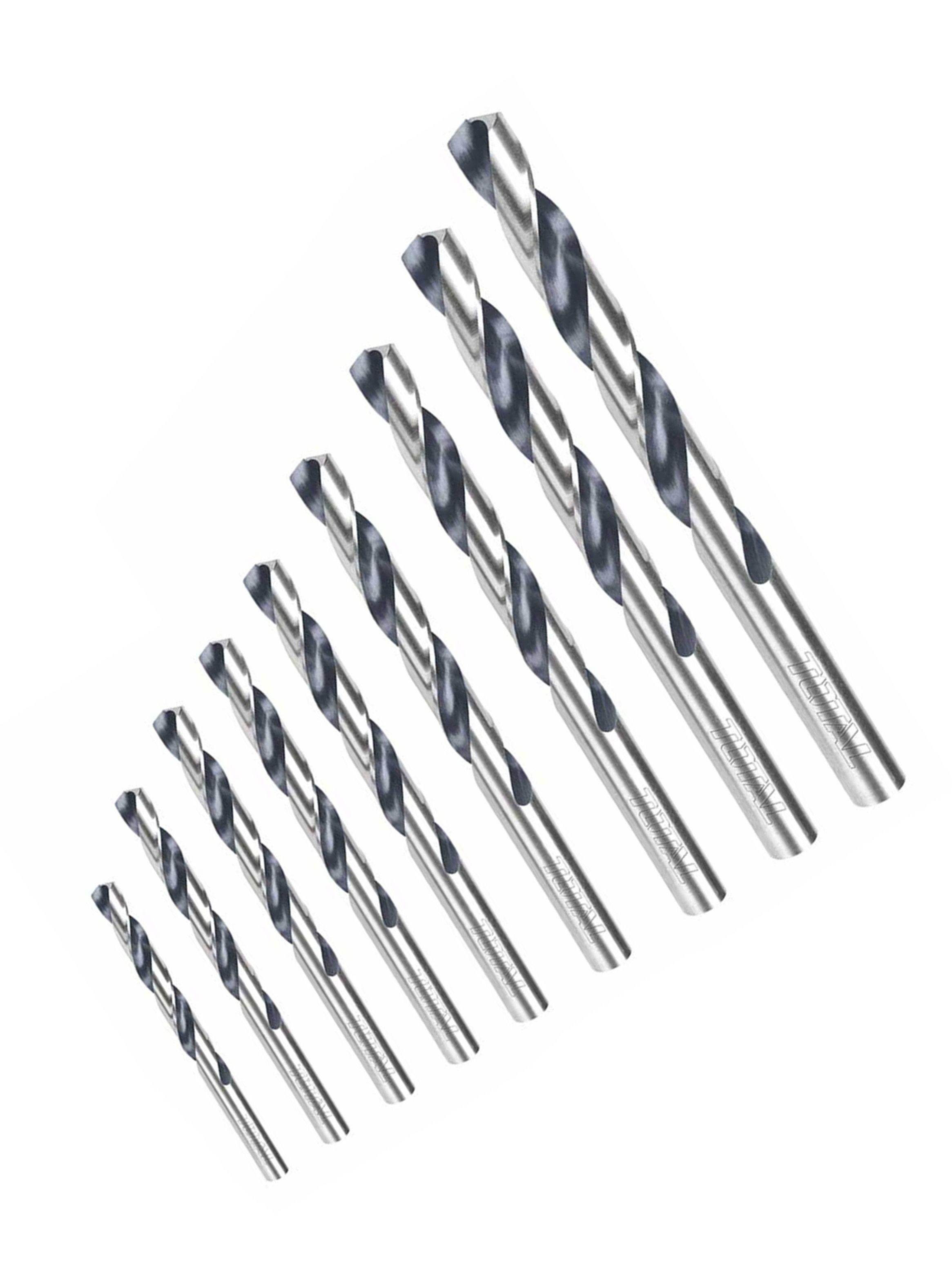 Set Juego Brocas Para Metal 9 Piezas Total Tacsd0095-2