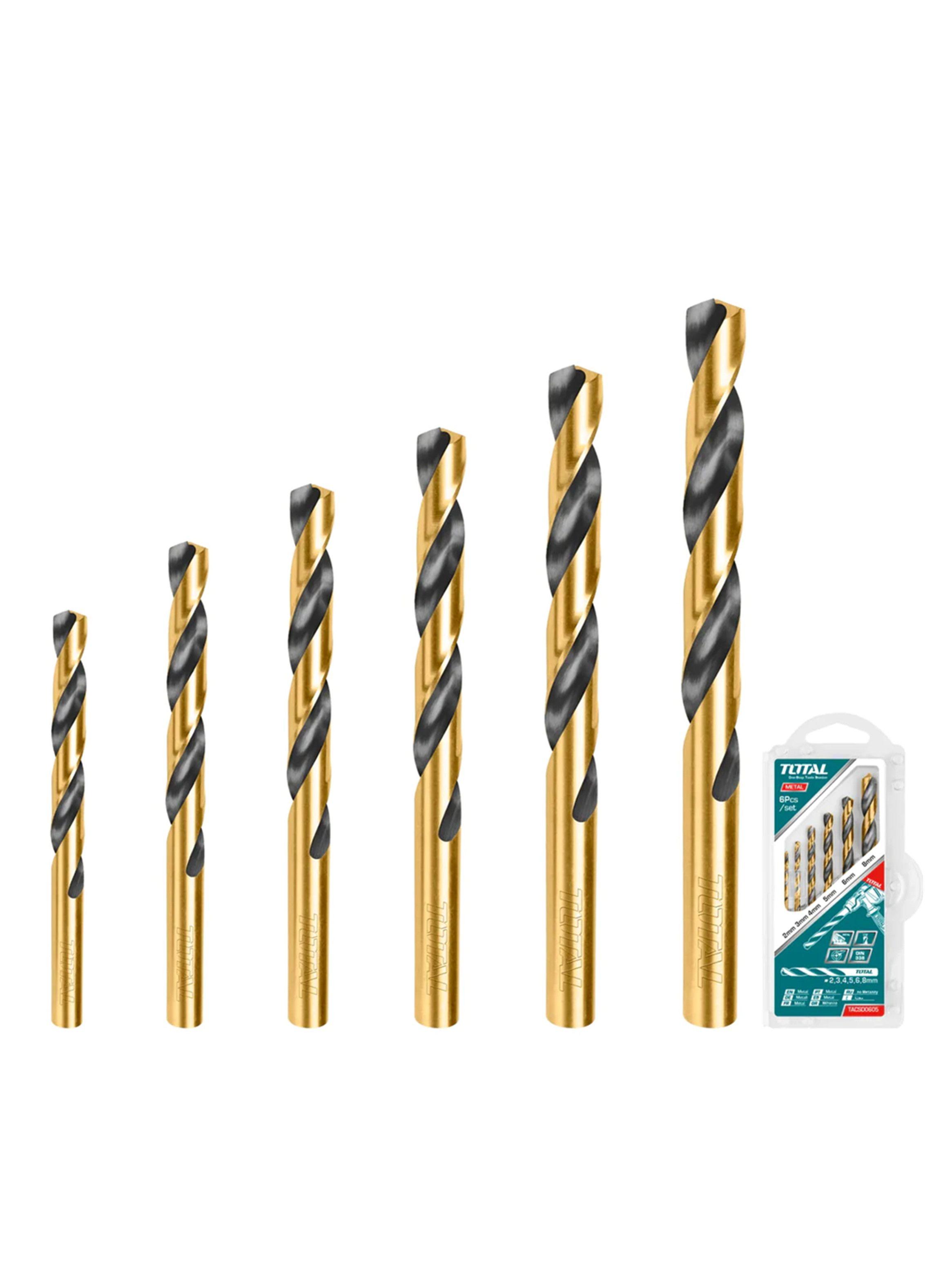 Set Brocas Para Metal 6 Piezas Total Tacsd0605-2