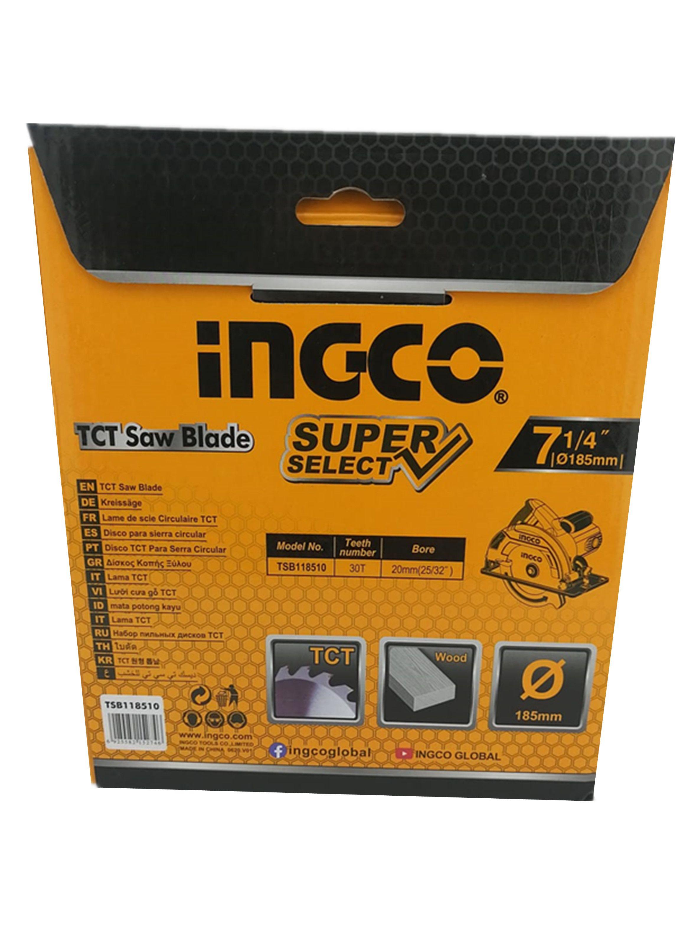 Pack 2 Hoja Disco Sierra Circular 7 1/4 30 Dientes Ingco-2