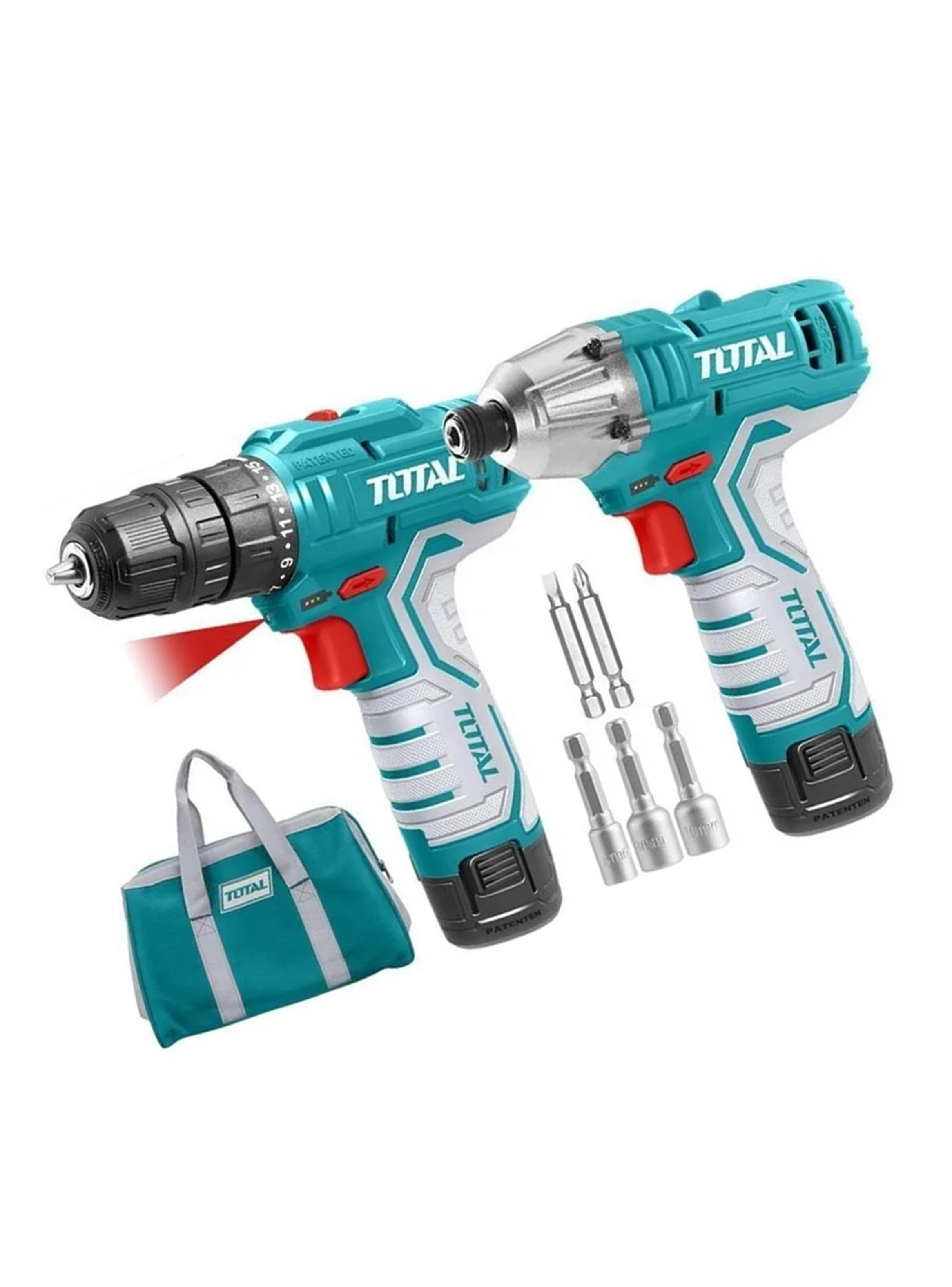 Kit Taladro+Atornillador De Impacto 12v 2Bat+ Carg-1