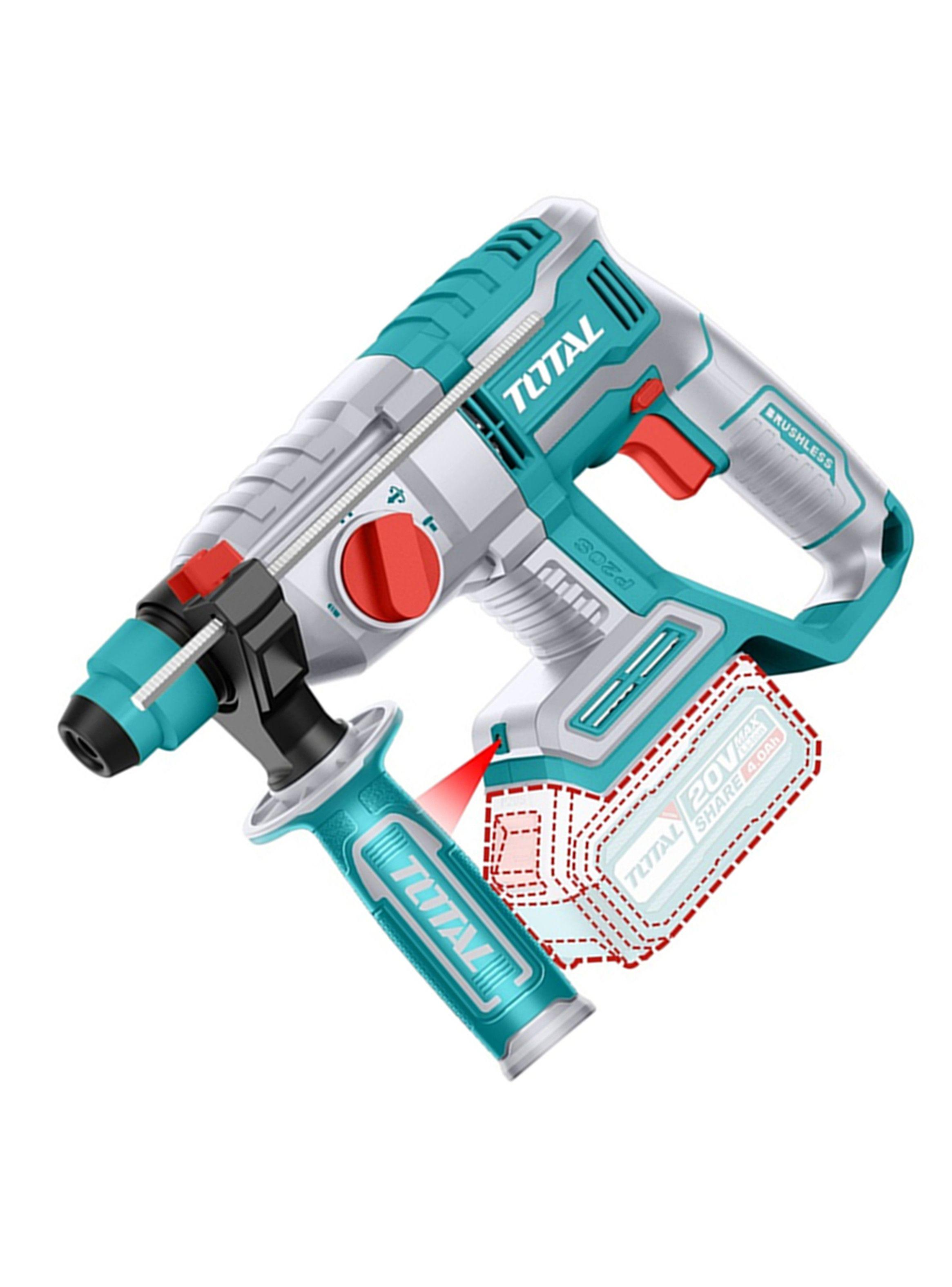Rotomartillo Inalámbrico 20v Sds Plus Total Trhli20208-2