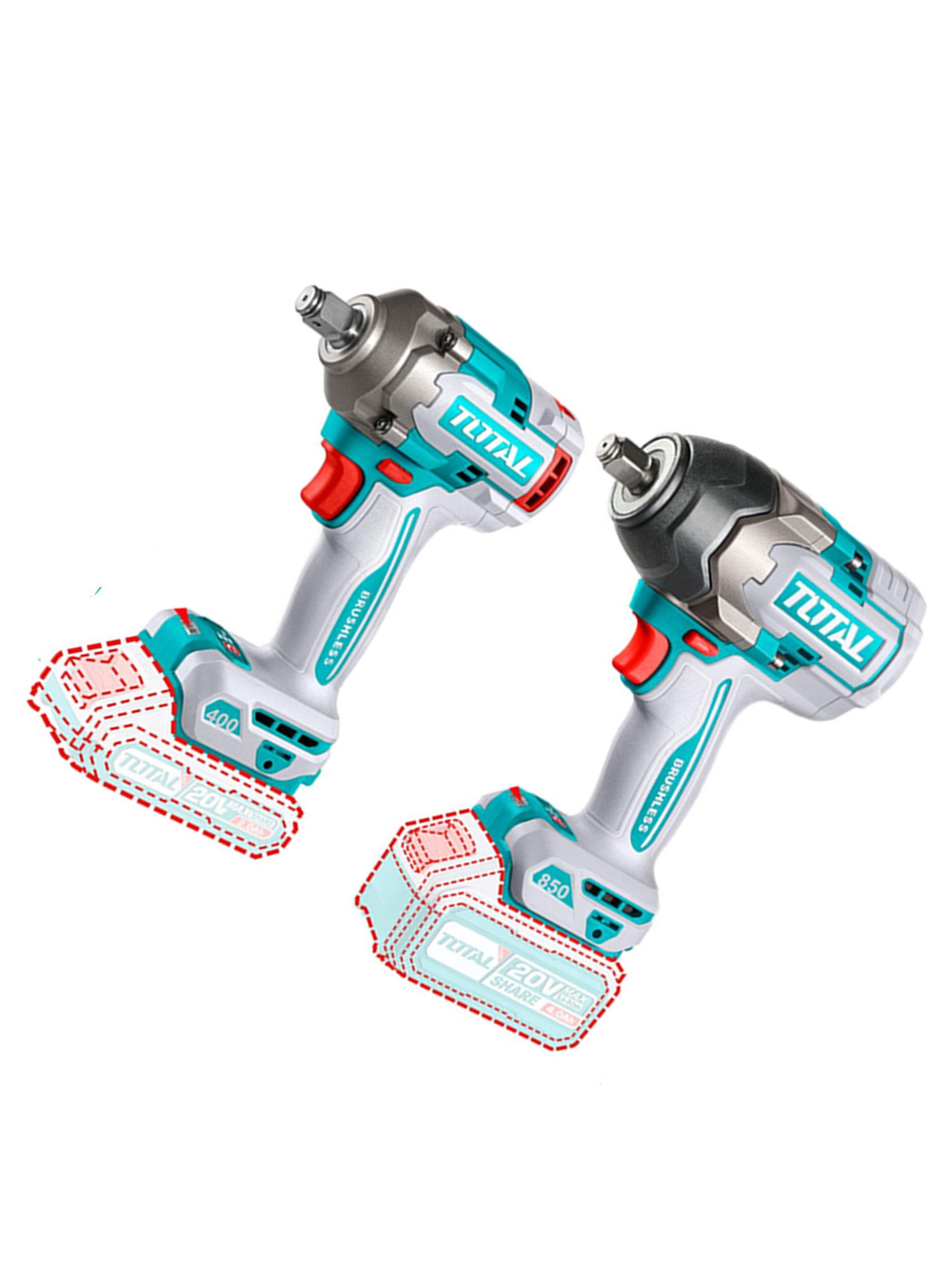 Kit Llave Impacto 400nm Y 850nm + Dados + Lampara Total-2