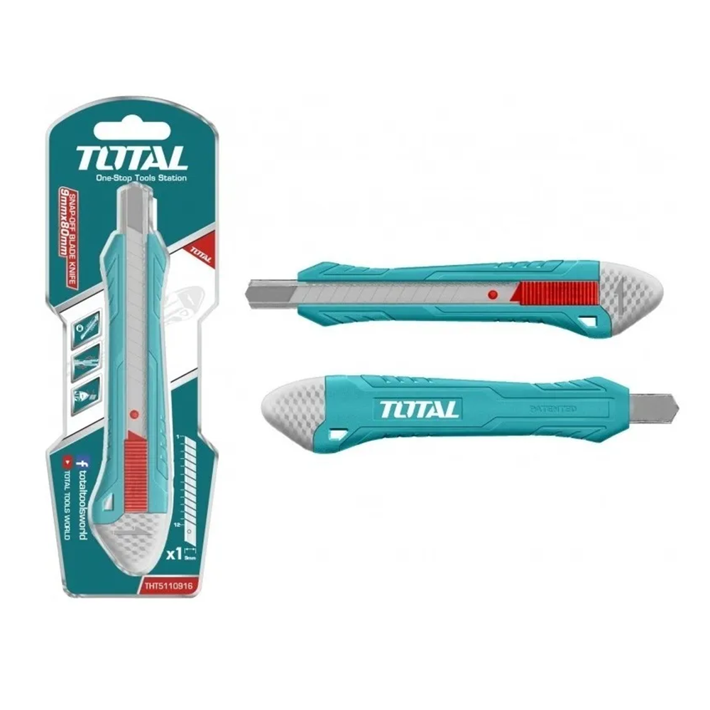 Corta Carton Cuchillo Cartonero 9mm X 80mm Total-1