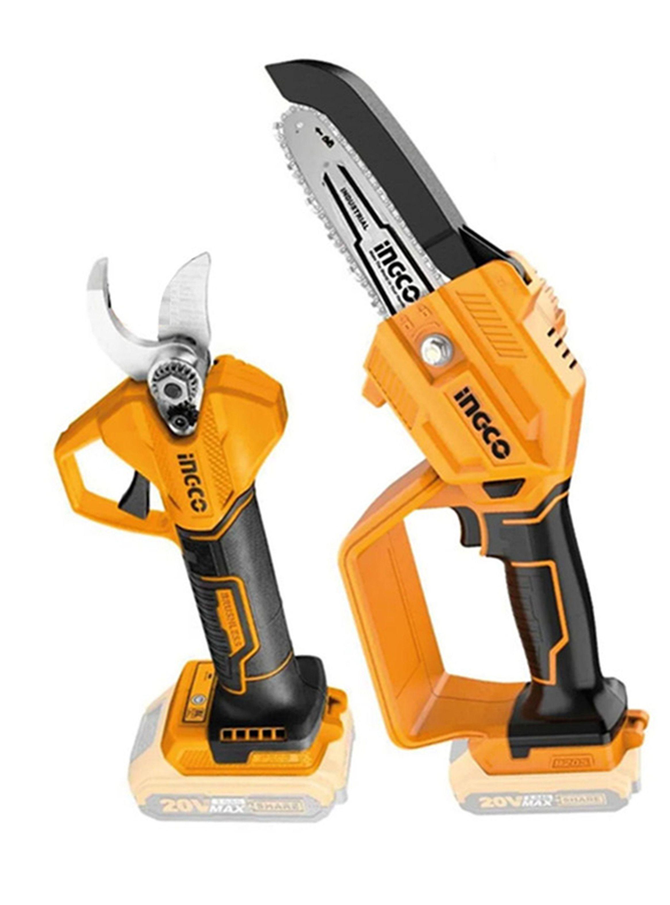 Kit Motosierra + Tijera De Podar Jardin 20v Ingco Cosli23065   -2