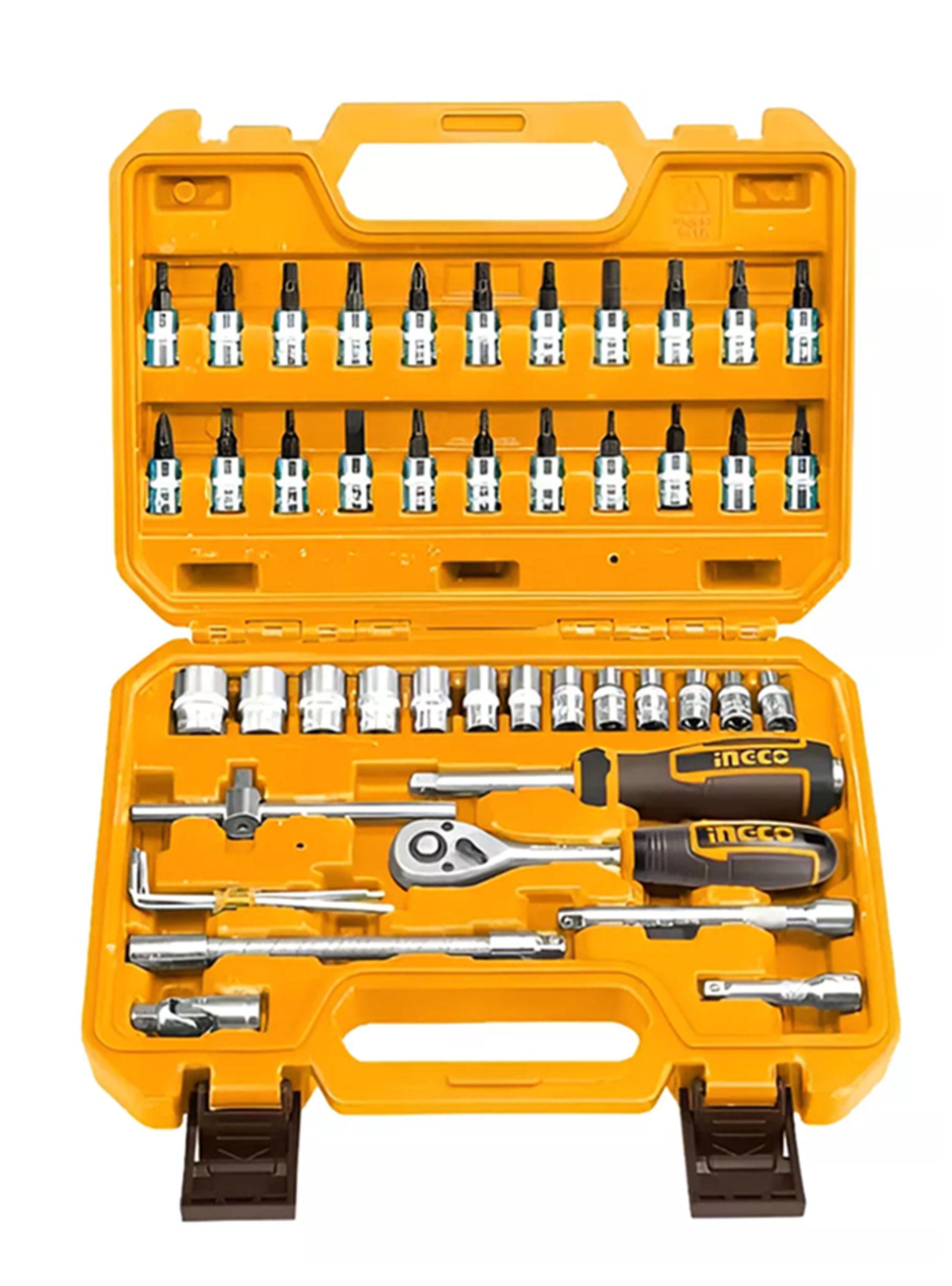 Kit Set Juego Dados Chicharra 1/4 46 Piezas Ingco Hkts14462-0