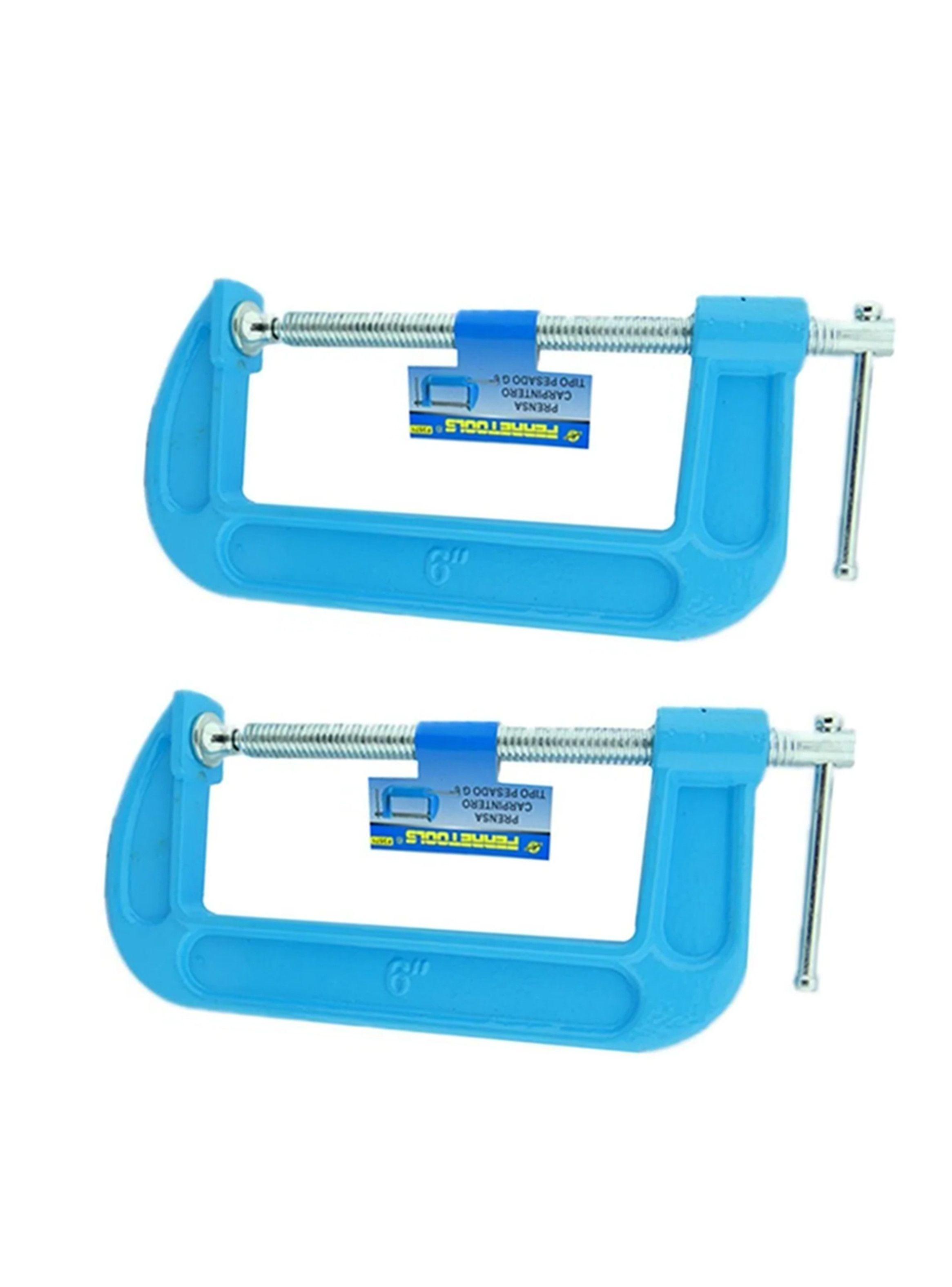 Pack 2 Prensa Tipo C 6 Pulgadas Ferretools-2