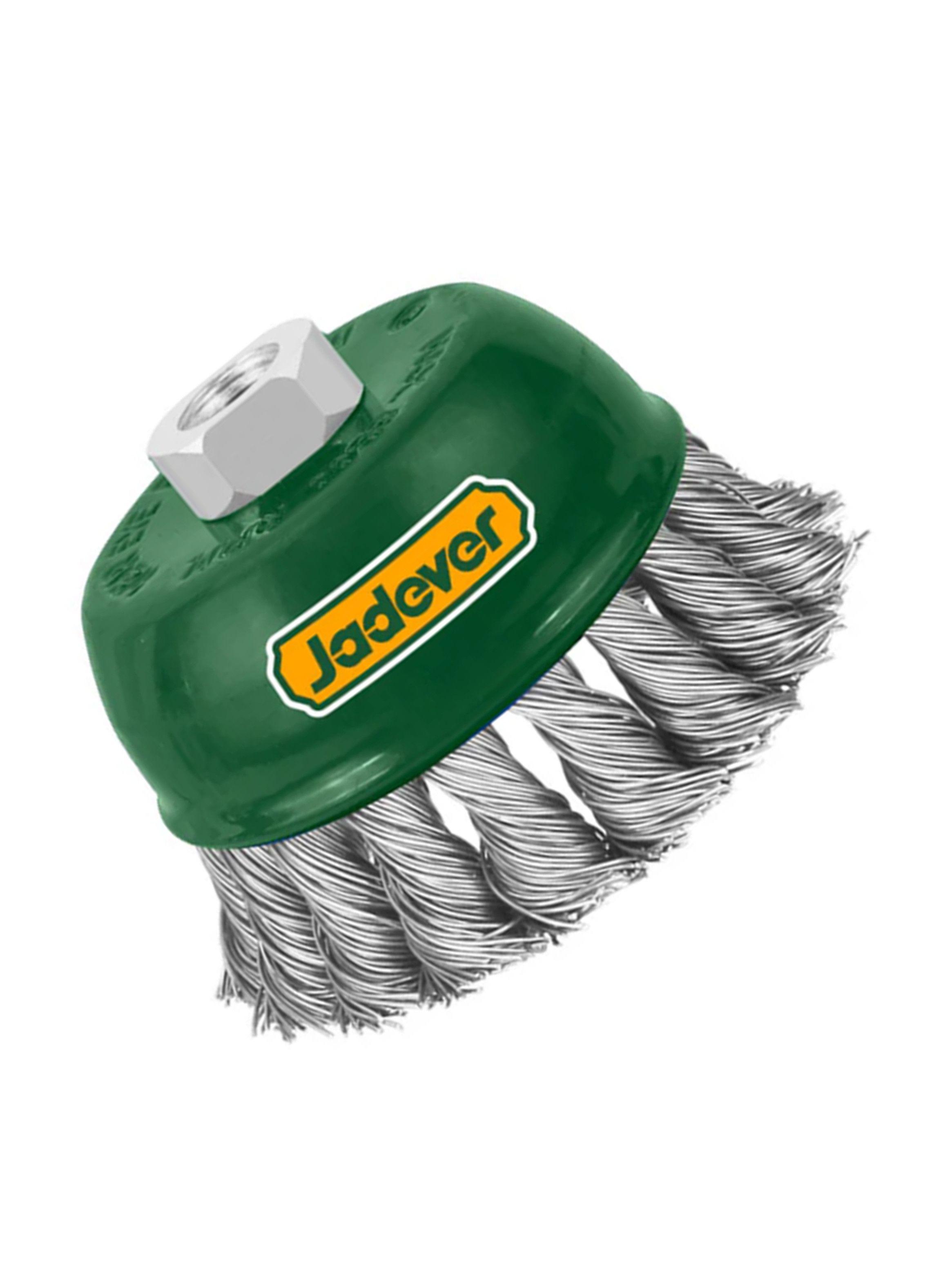 Escobilla De Copa Trenzada Torcida 75mm Esmeril Jadever-2