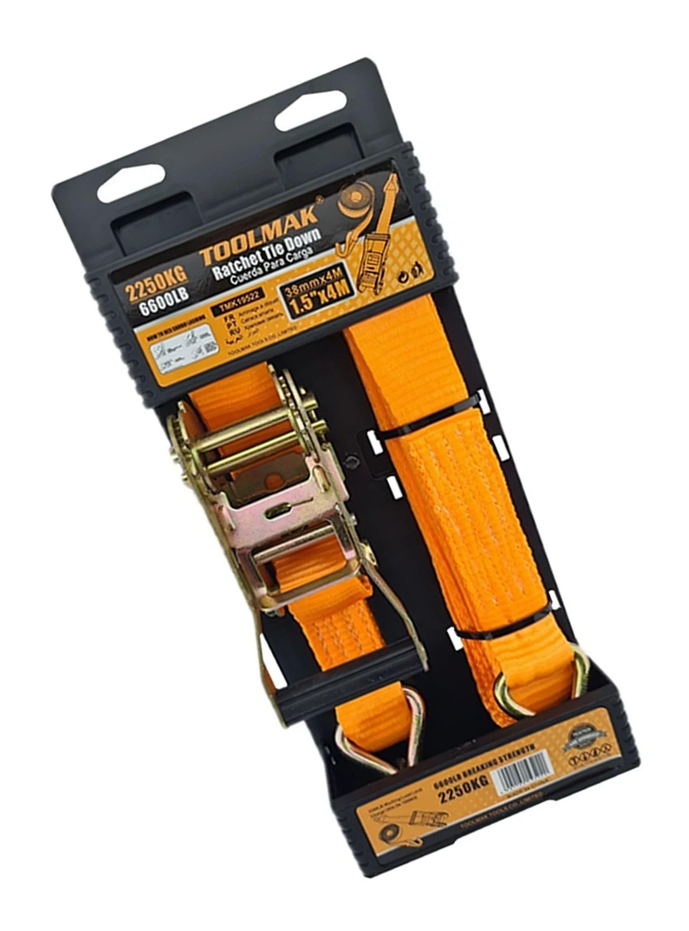 Eslinga Cinta Amarre Con Ratchet 1.5 Pulgada X 4 M Toolmak-1