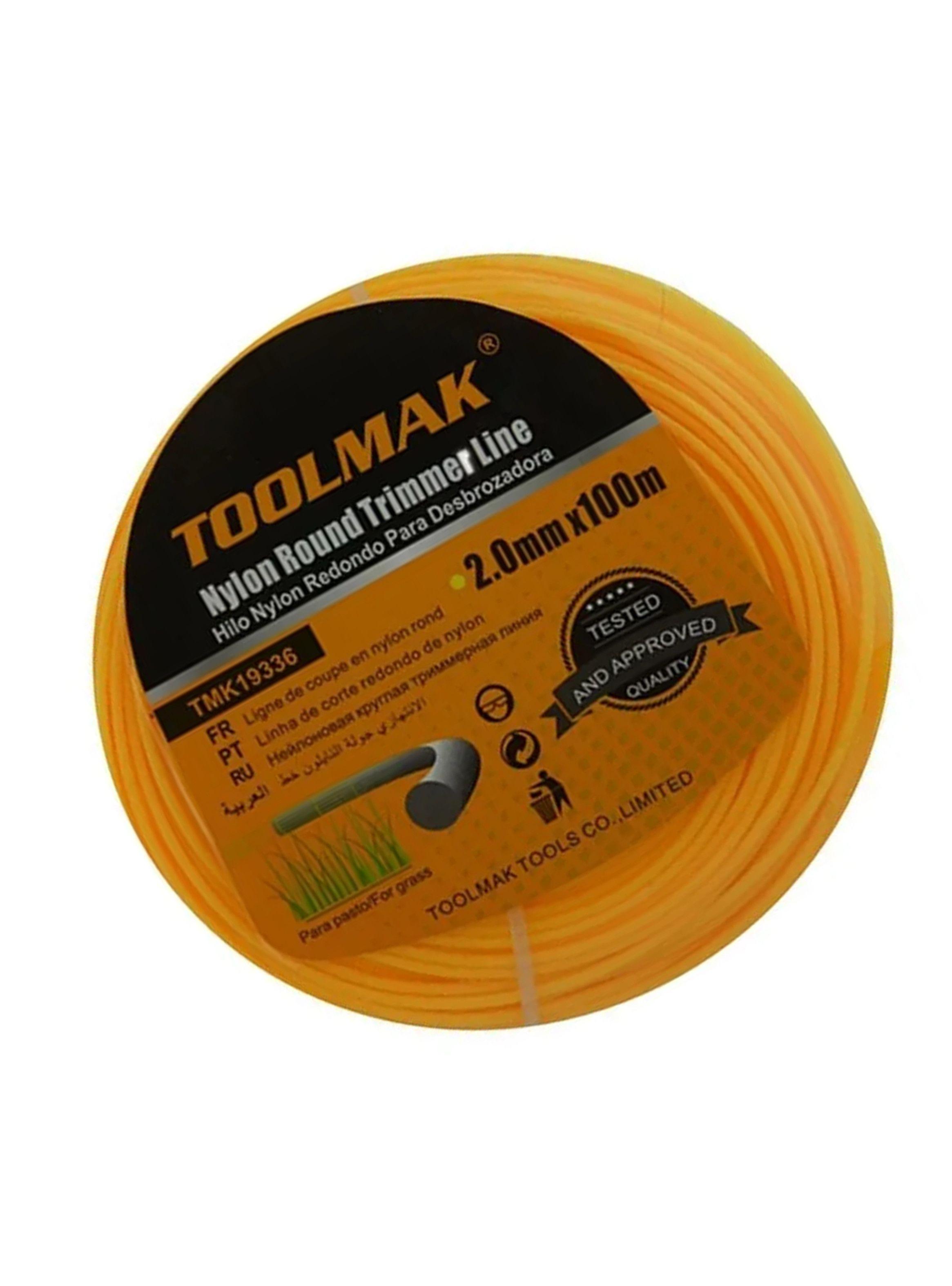 Hilo Nylon P/ Orilladora Pasto 2.0mm X 100 Mts Tmk-1