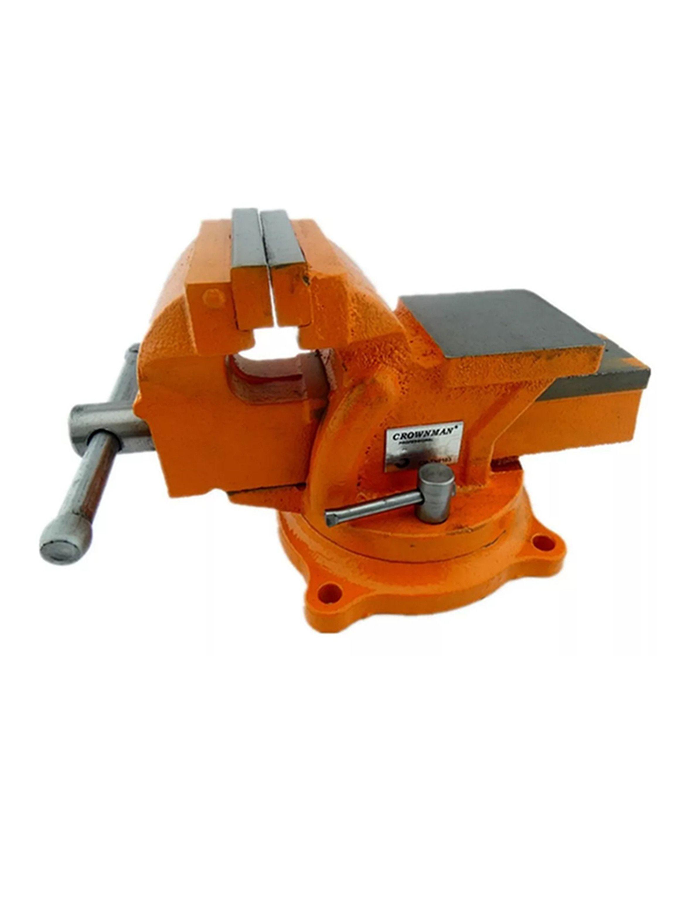 Tornillo De Banco Mecanico Base Giratoria 4 Pulgada Crownman-0