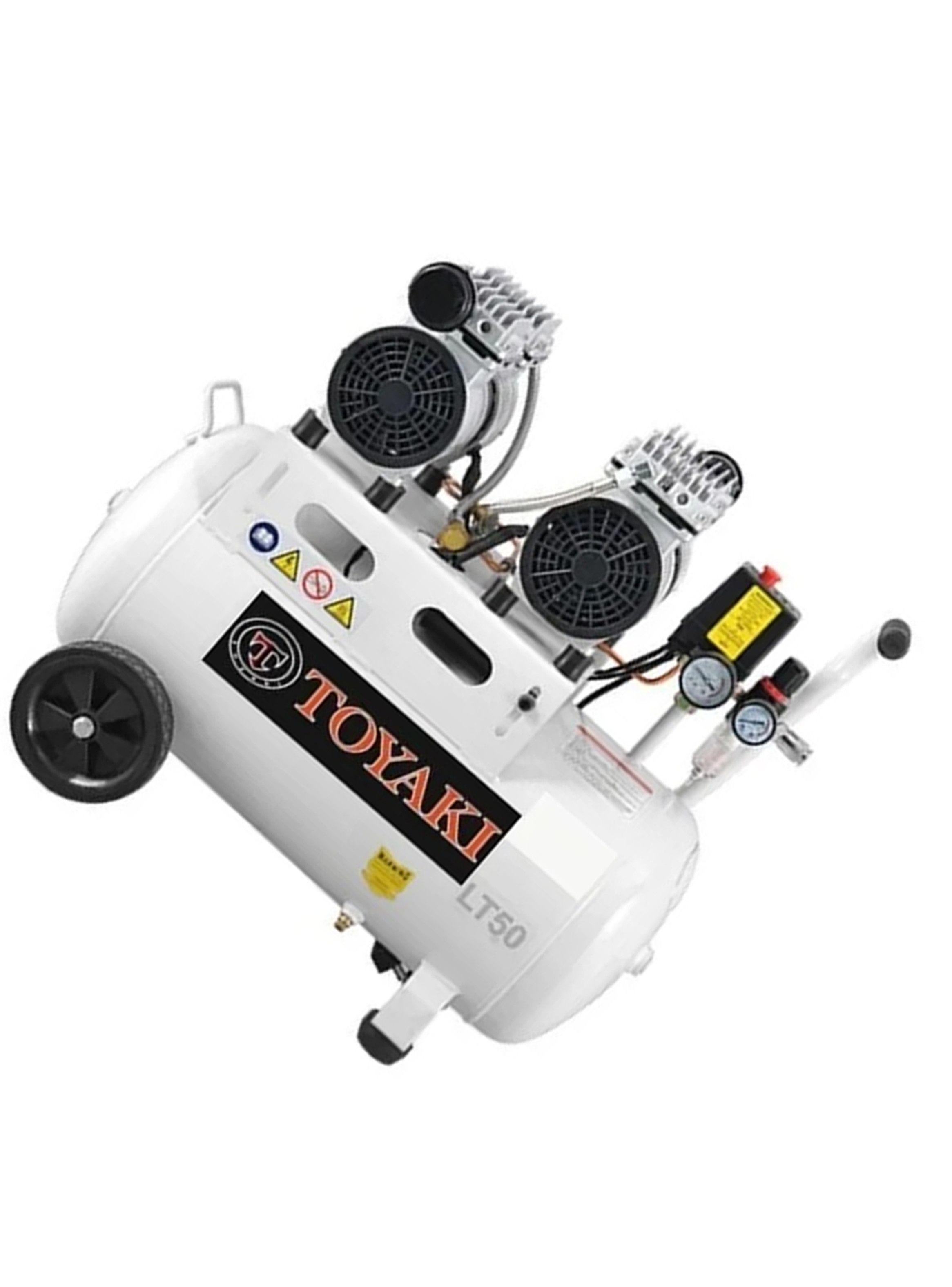 Compresor De Aire Insonoro 50lts 4hp Toyaki Tk-4050l-2