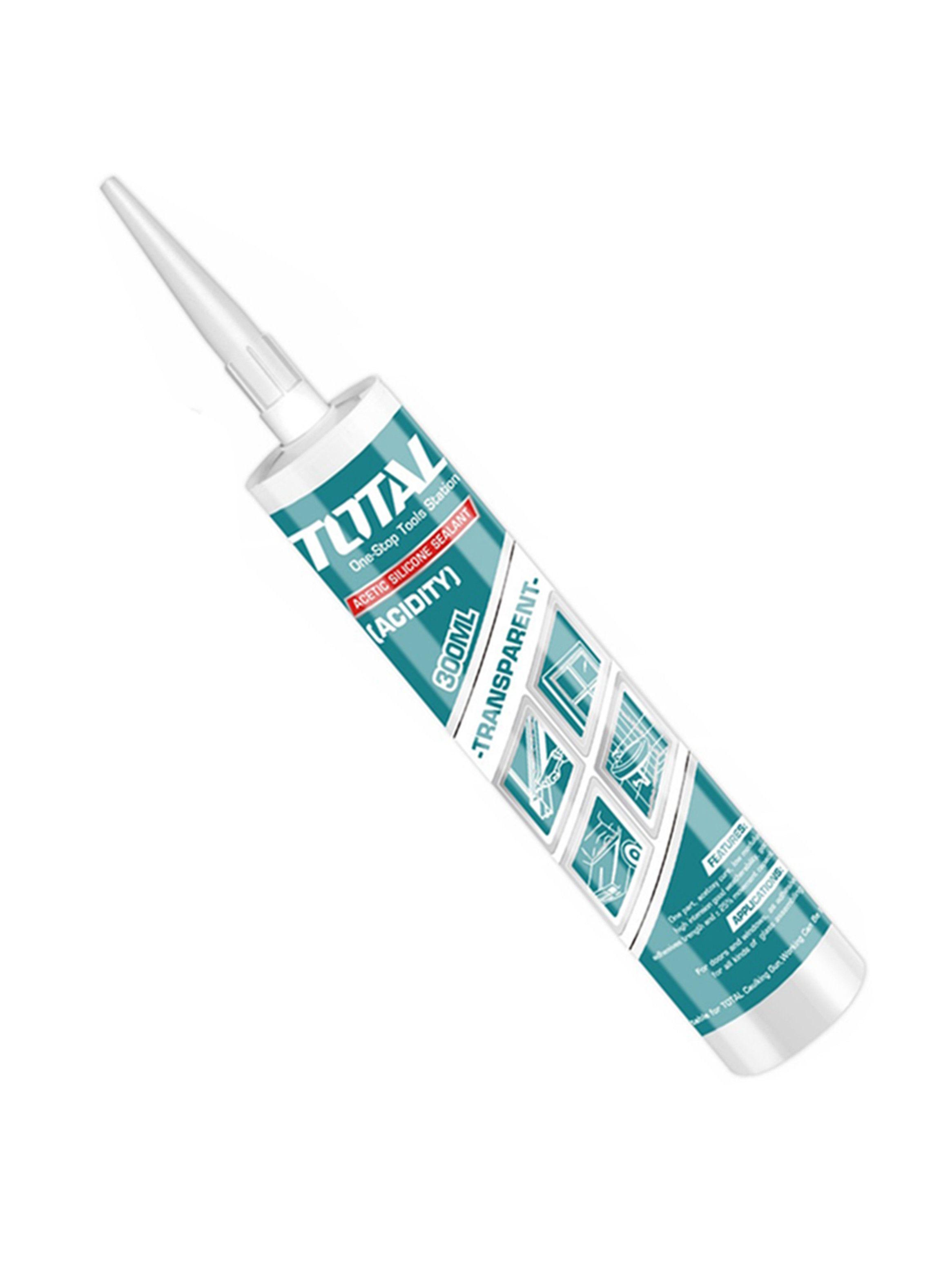 Silicona Sellante Cartucho 300 Ml Color Transparente Total-2