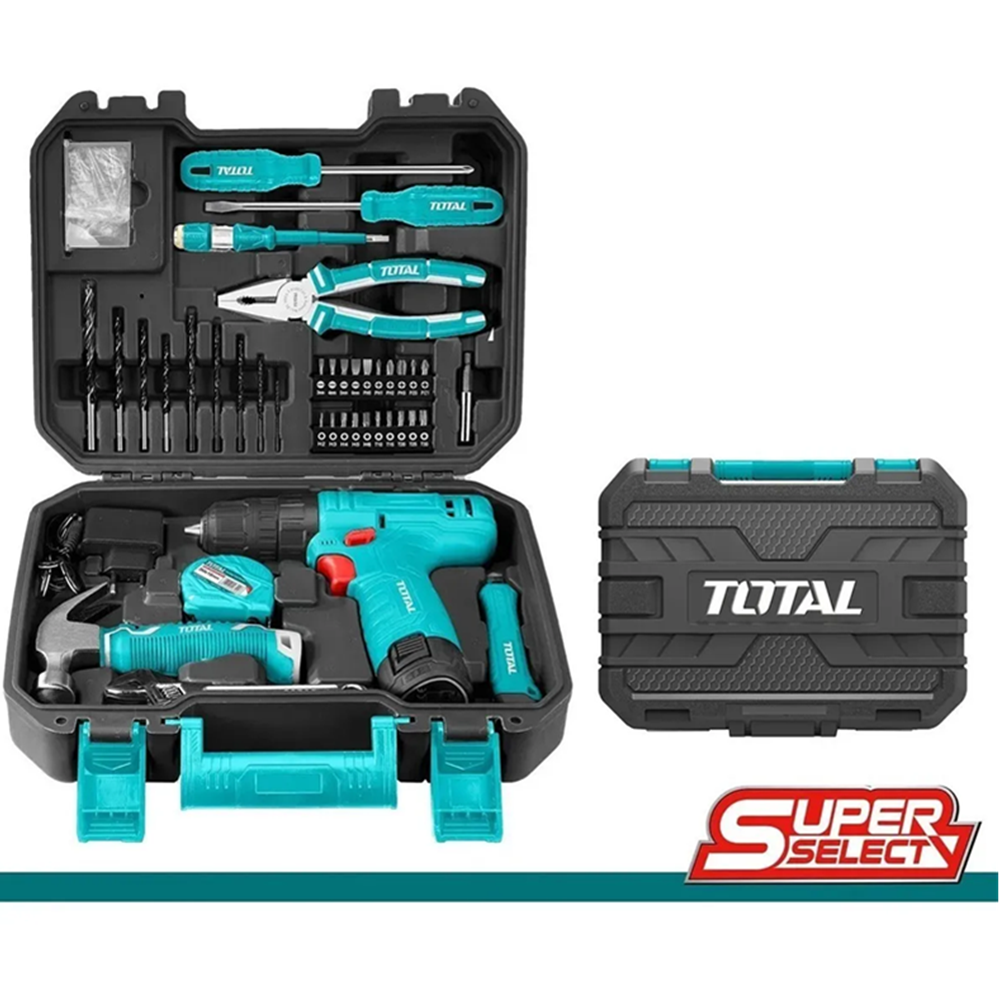 Set Atornillador 12v+ Herramientas 81 Piezas Total-1