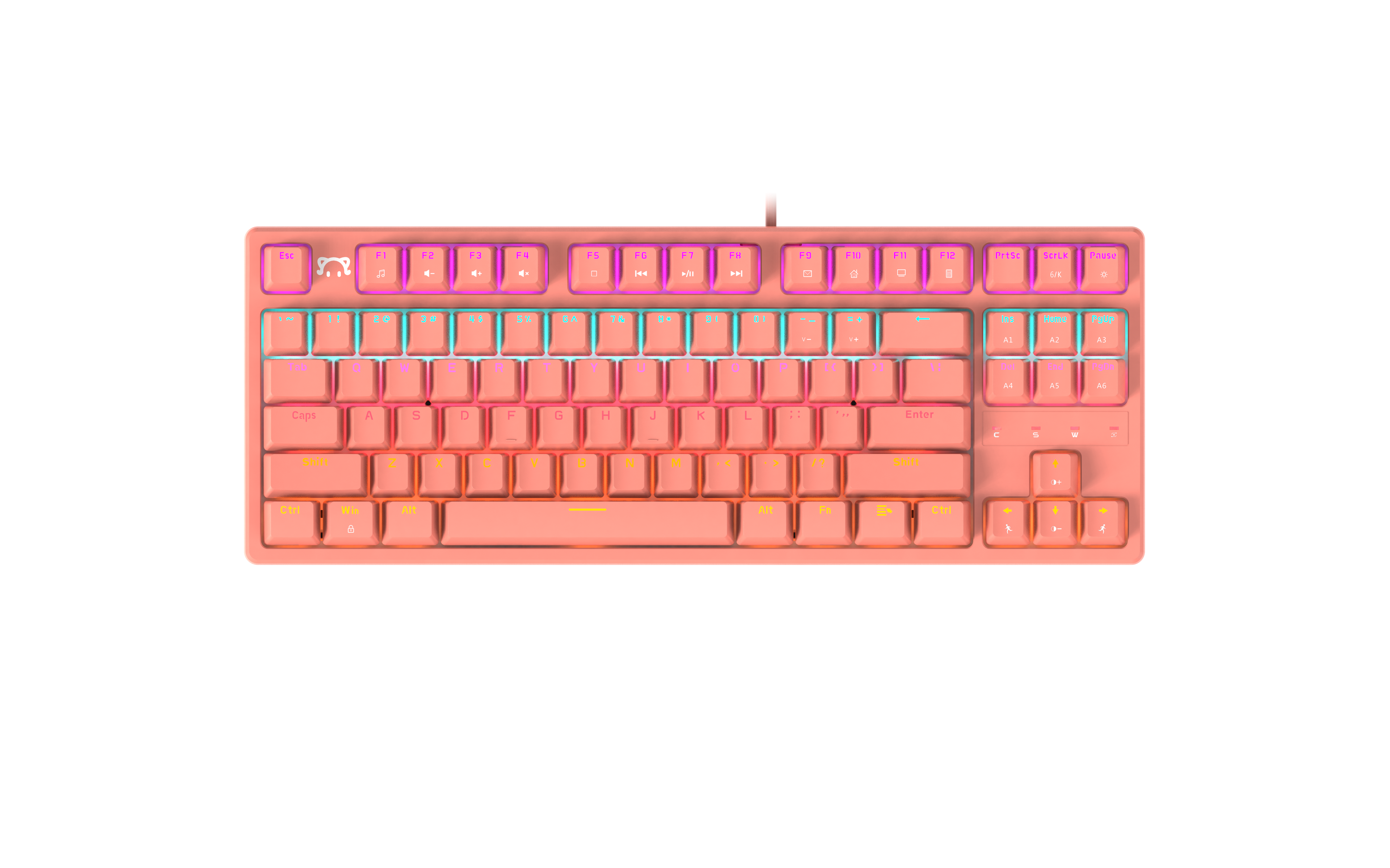 Teclado Mecanico Retroiluminado Switch Red Tkl- Ajazz Daidai-1