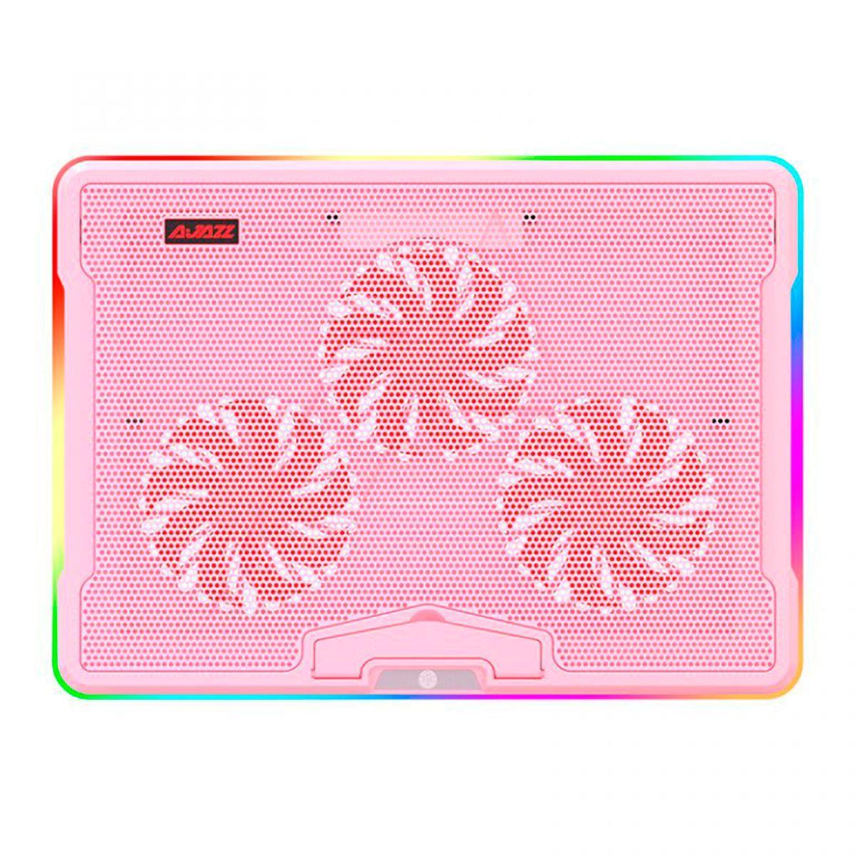Base Enfriadora Para Notebook Rgb - Ajazz Anc160 Rosa-1