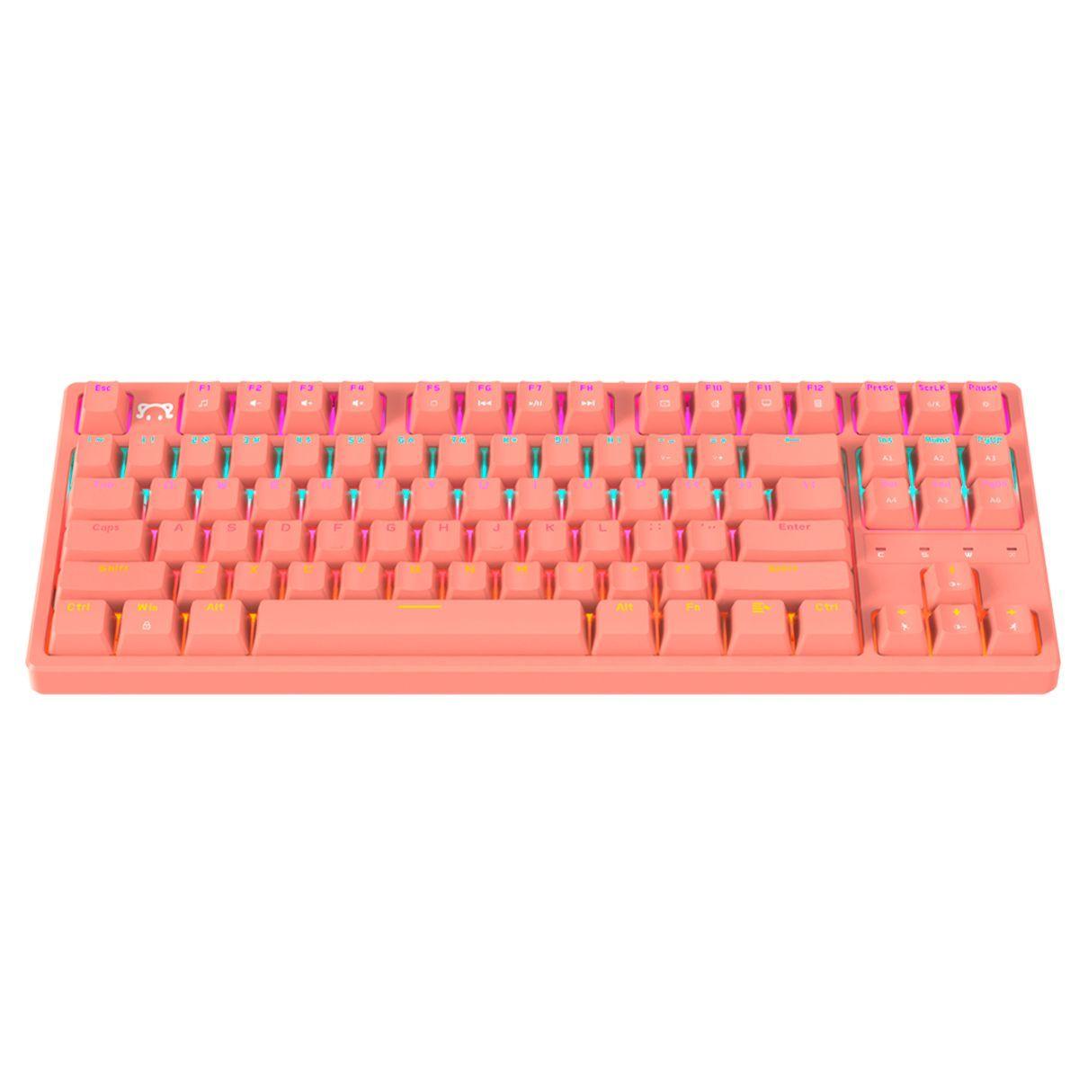 Teclado Mecánico Retroiluminado Switch Blue Tk- Ajazz Daidai-0