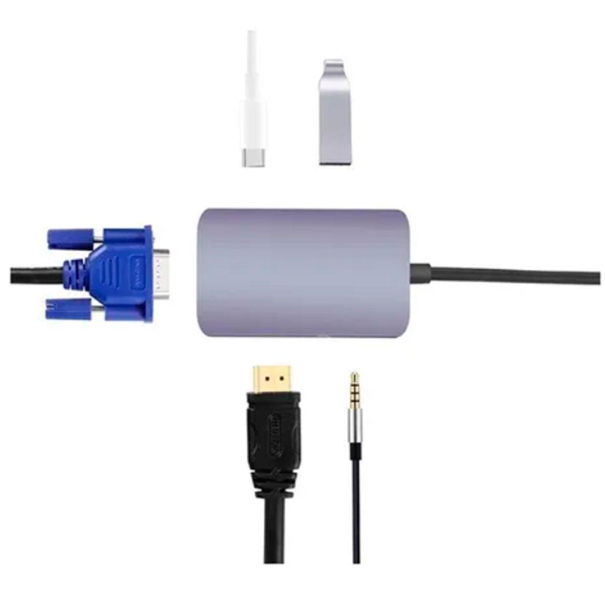 Hub Usb Tipo C, 5 En 1, Para Macbook / Windows 7/8/10-1