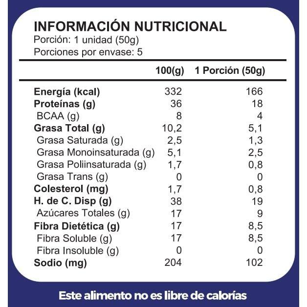 Barra proteína aislada Brownie Maní 5un-2