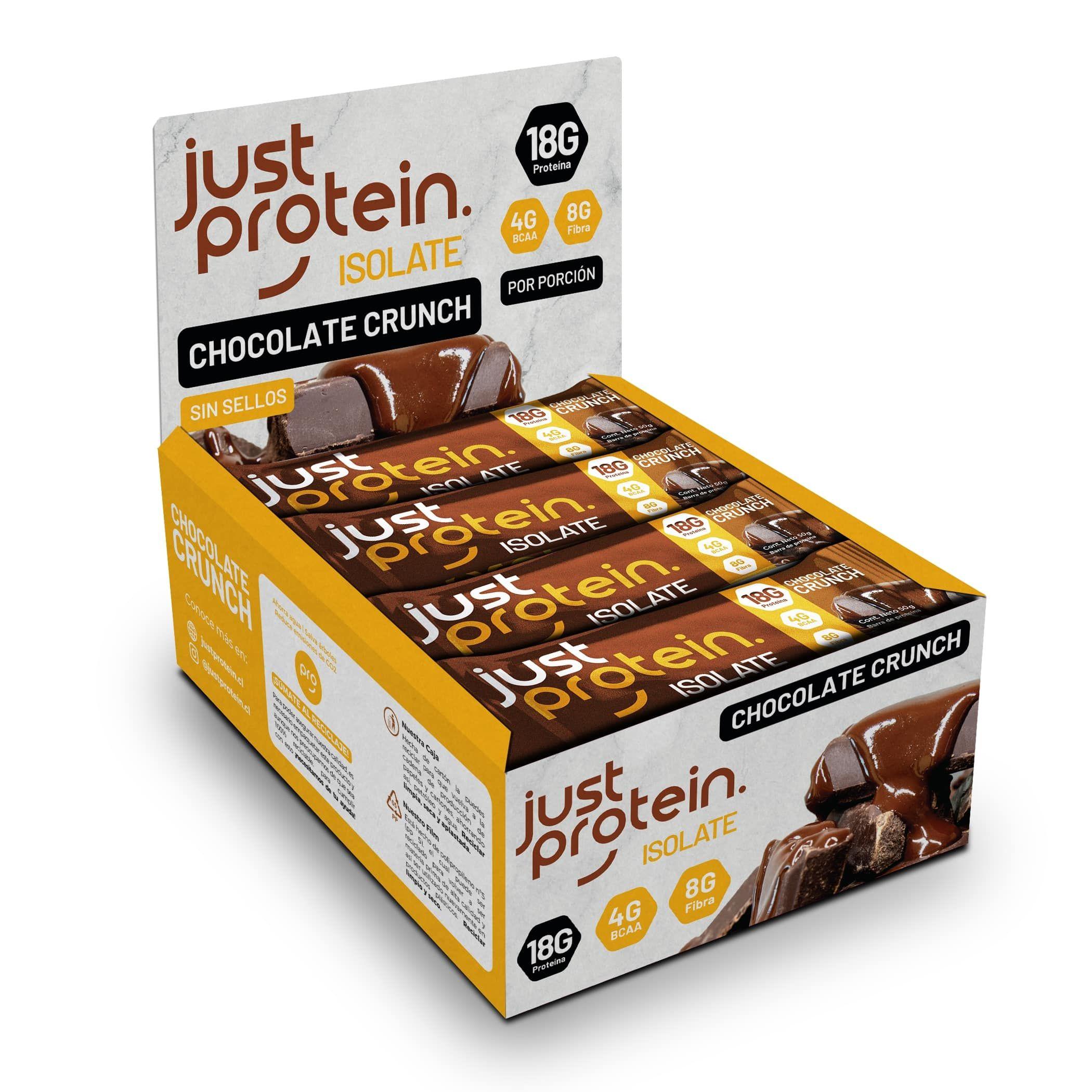 Barra proteína aislada Chocolate Crunch 12un-0