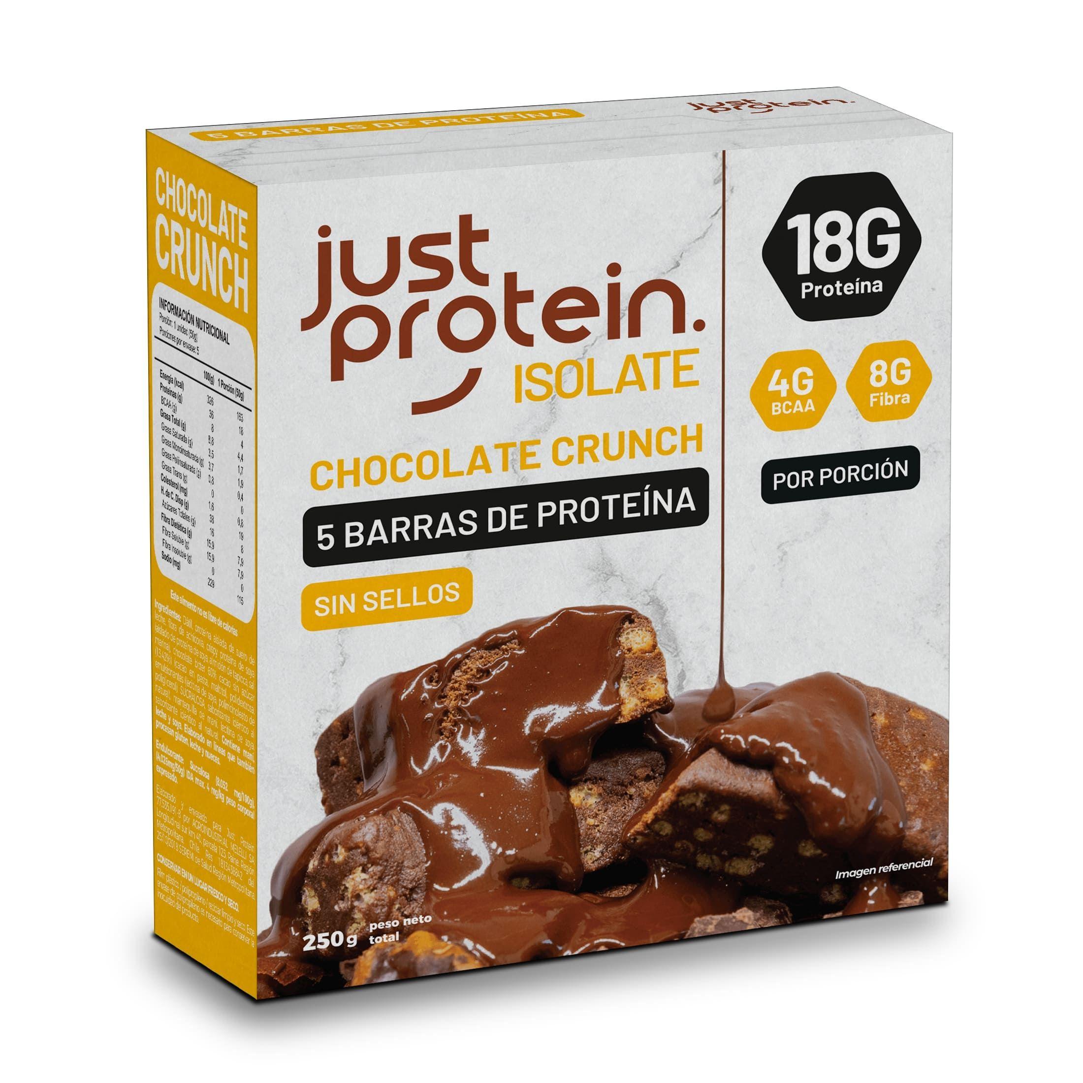 Barra proteína aislada Chocolate Crunch 5un-0