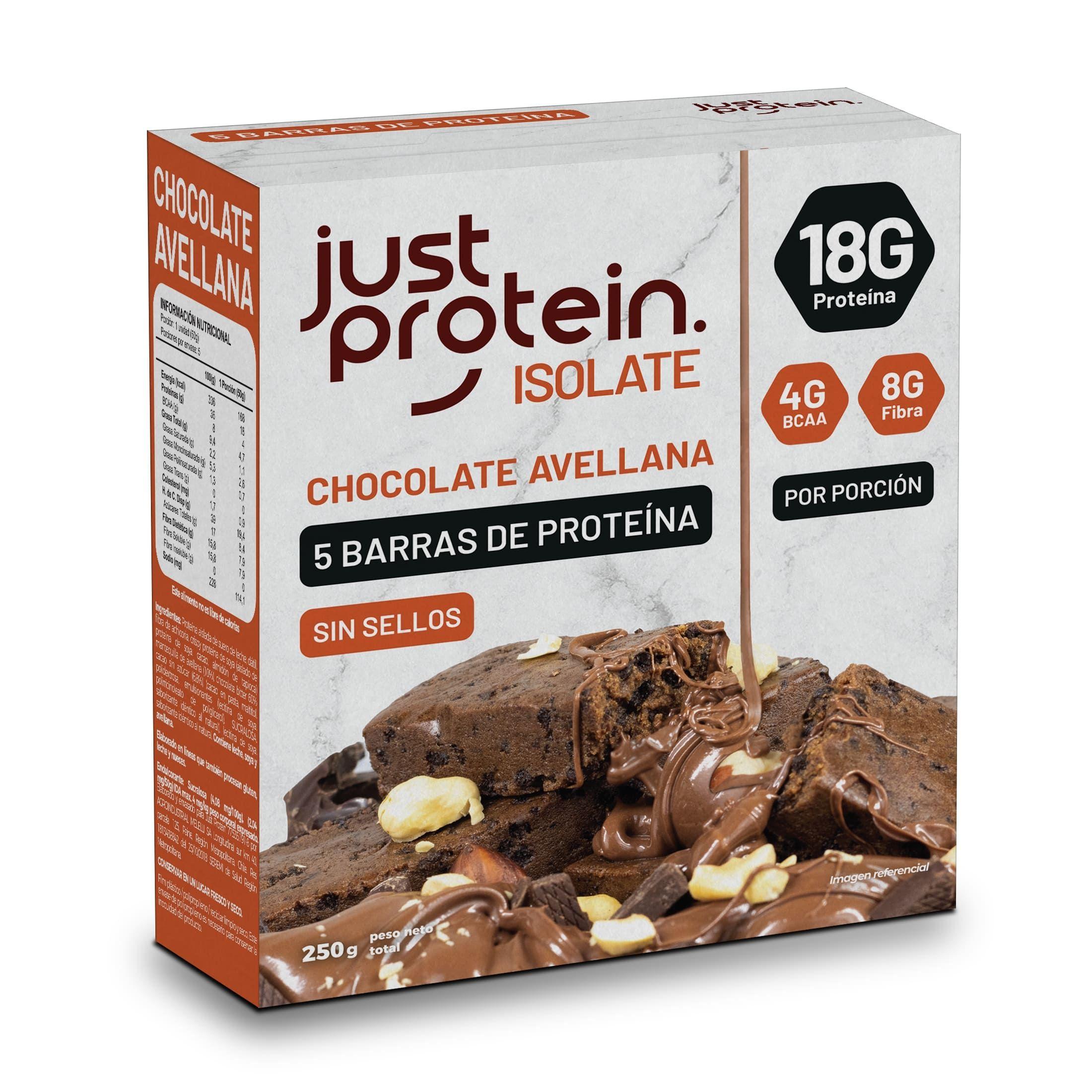 Barra proteína aislada Chocolate Avellana 5un-0