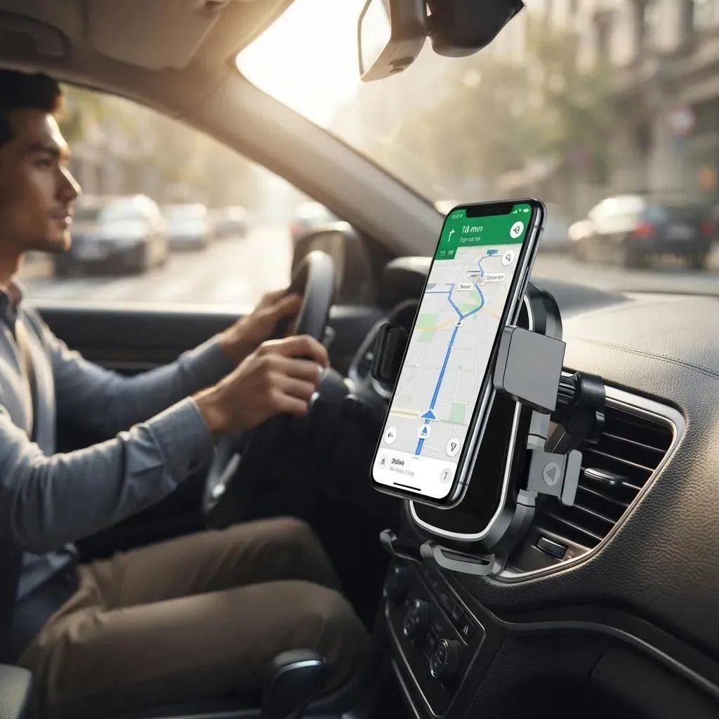 Soporte Celular Para Auto Rejilla Negro Ajustable Pack 2-2