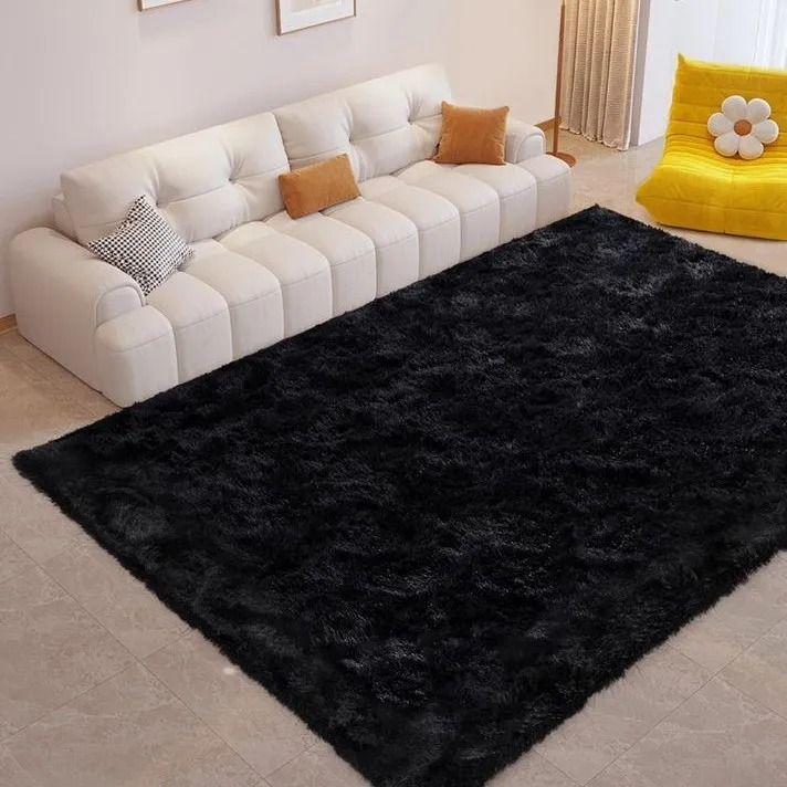 Alfombra Rectangular Peluda 150x200 cm Pelo Largo Super Suave-2
