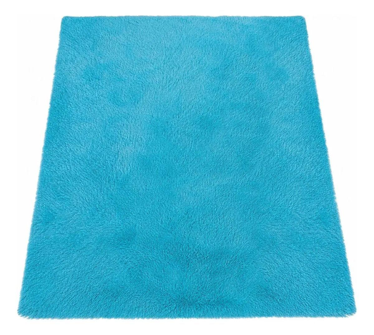 Alfombra Rectangular Peluda 150x200 cm Pelo Largo Super Suave-0
