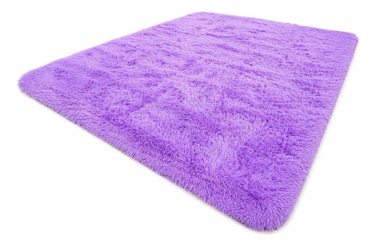 Alfombra Rectangular Peluda 150x200 cm Pelo Largo Super Suave-0