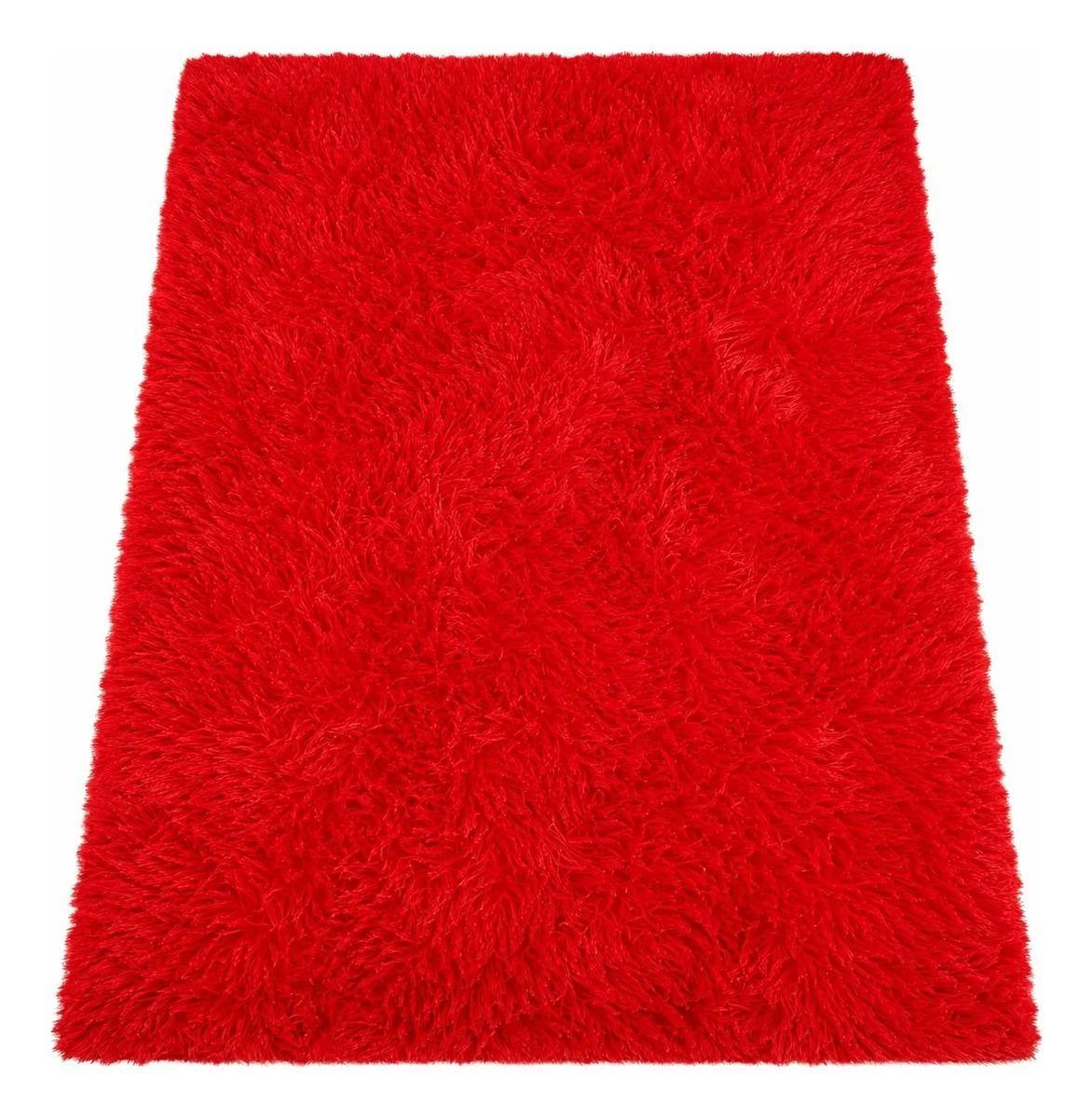 Alfombra Rectangular Peluda 150x200 cm Pelo Largo Super Suave-0