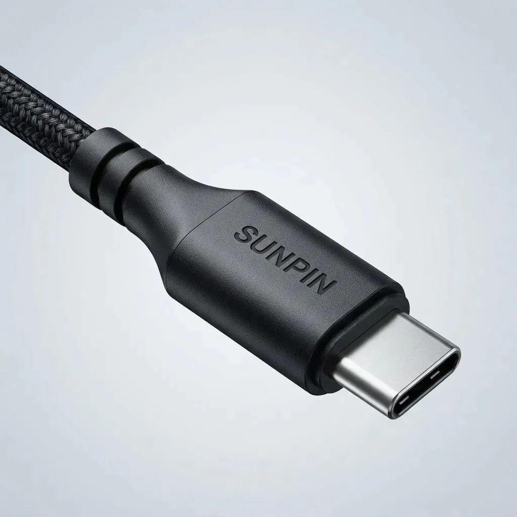 Cable Usb Type c Pack 2 Carga Rapida 3 1 Amp Silicona Negro-4