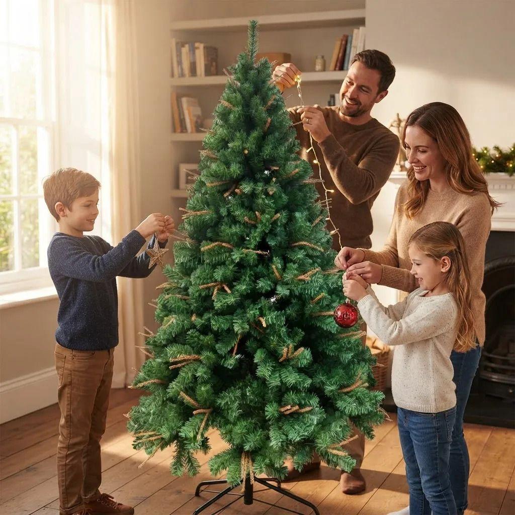 Arbol De Navidad Artificial 180 Cm Verde Frondoso-2