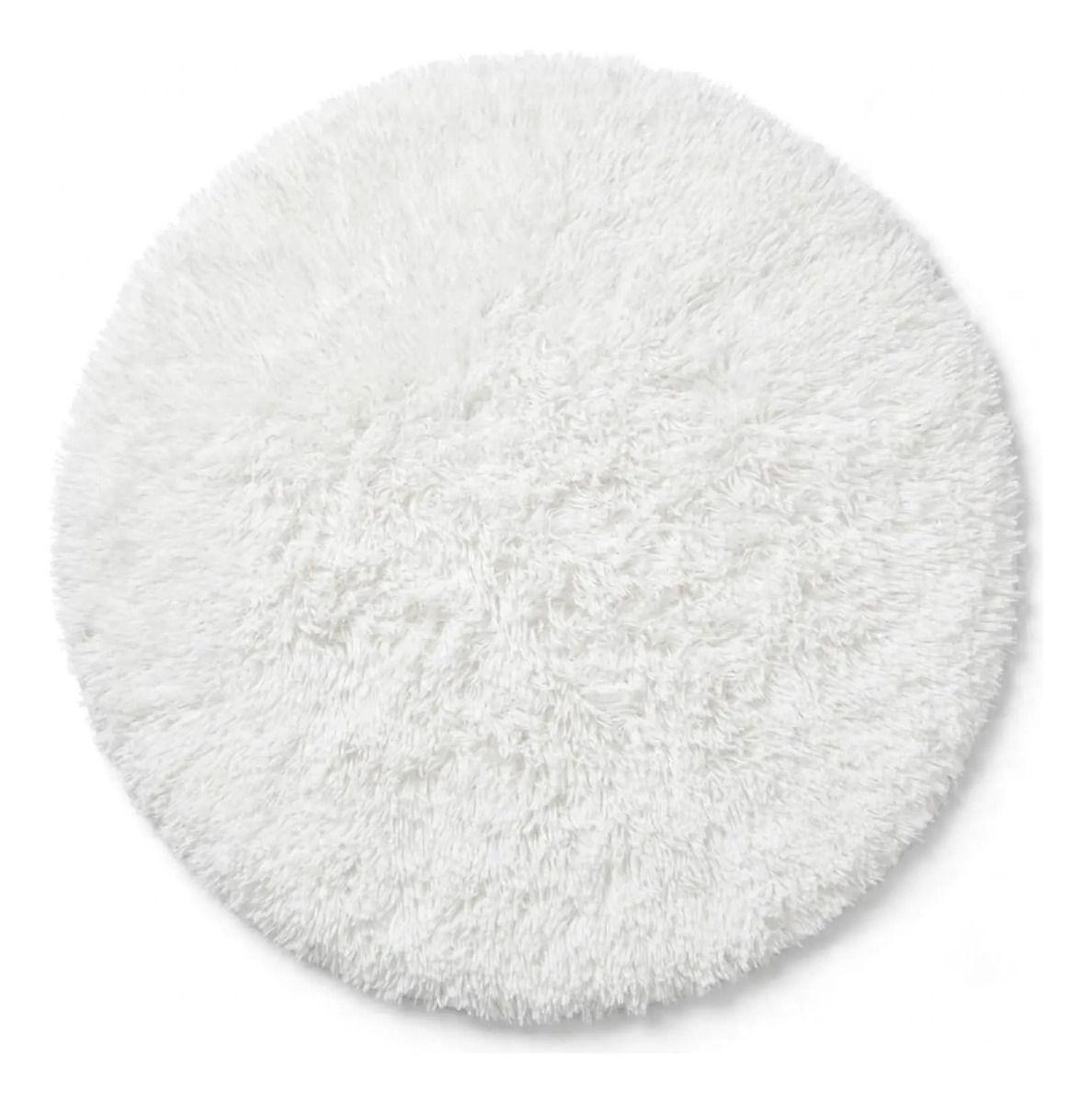 Alfombra Redonda Peluda 150 cm Pelo Largo Super Suave-0