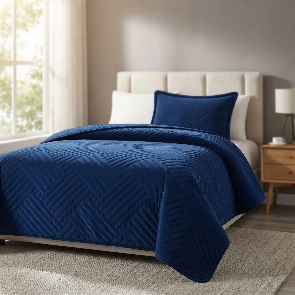 Cubrecama Quilt 1 5 Plazas Cobertor Verano Liviano con 1 Funda-2