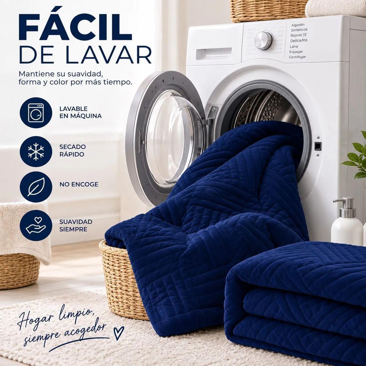 Cubrecama Quilt 1 5 Plazas Cobertor Verano Liviano con 1 Funda-3