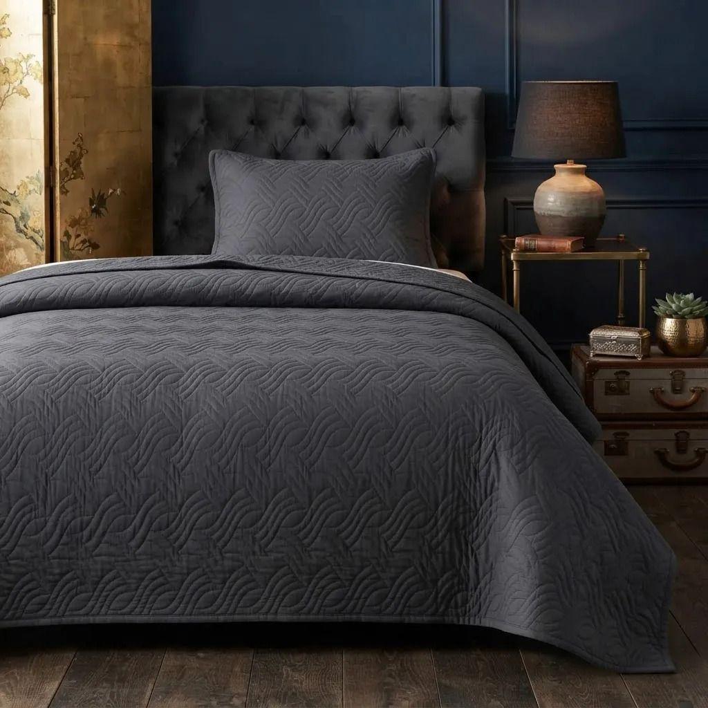 Cubrecama Quilt 1 5 Plazas Cobertor Verano Liviano con 1 Funda-0